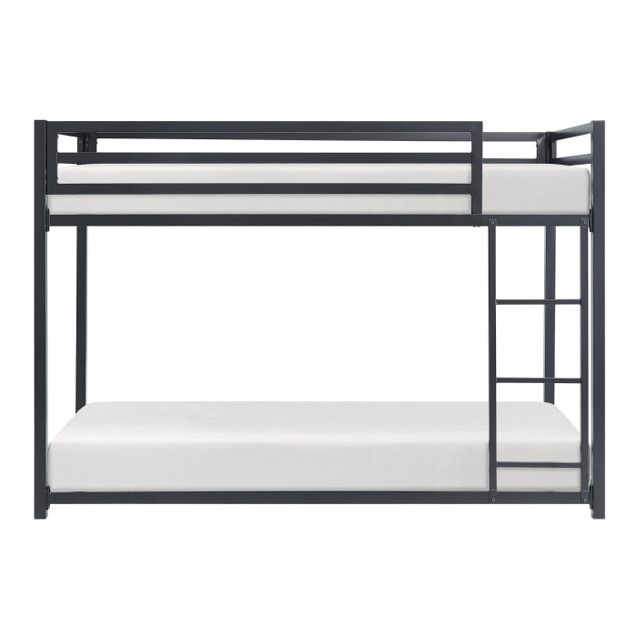 Jovie Black Metal Twin/Twin Bunk Bed - Ornate Home