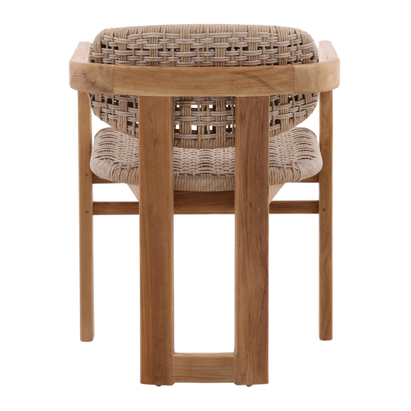Jovita Beige/Natural Outdoor Dining Chair - Ornate Home