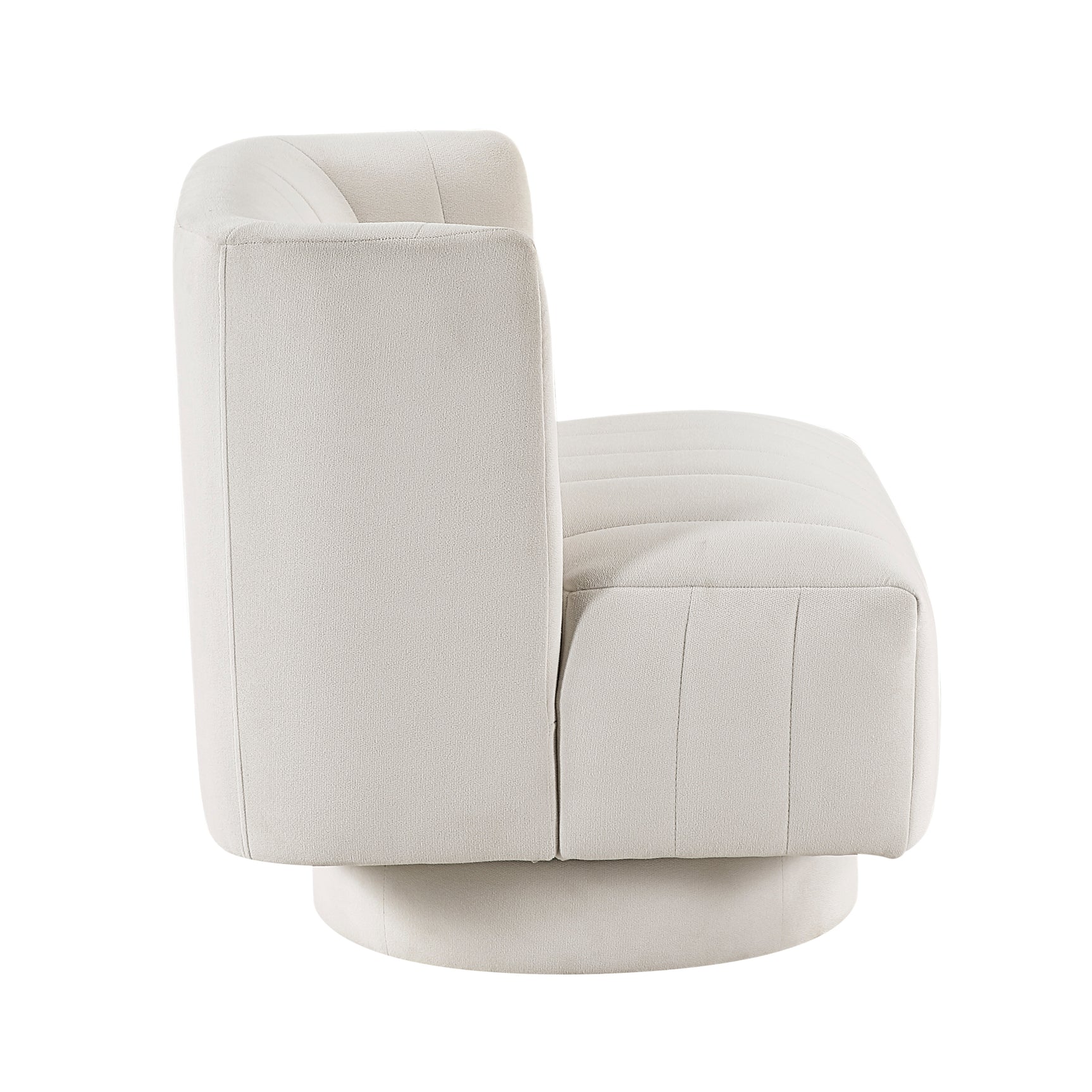 Joyce Beige Swivel Chair - Ornate Home