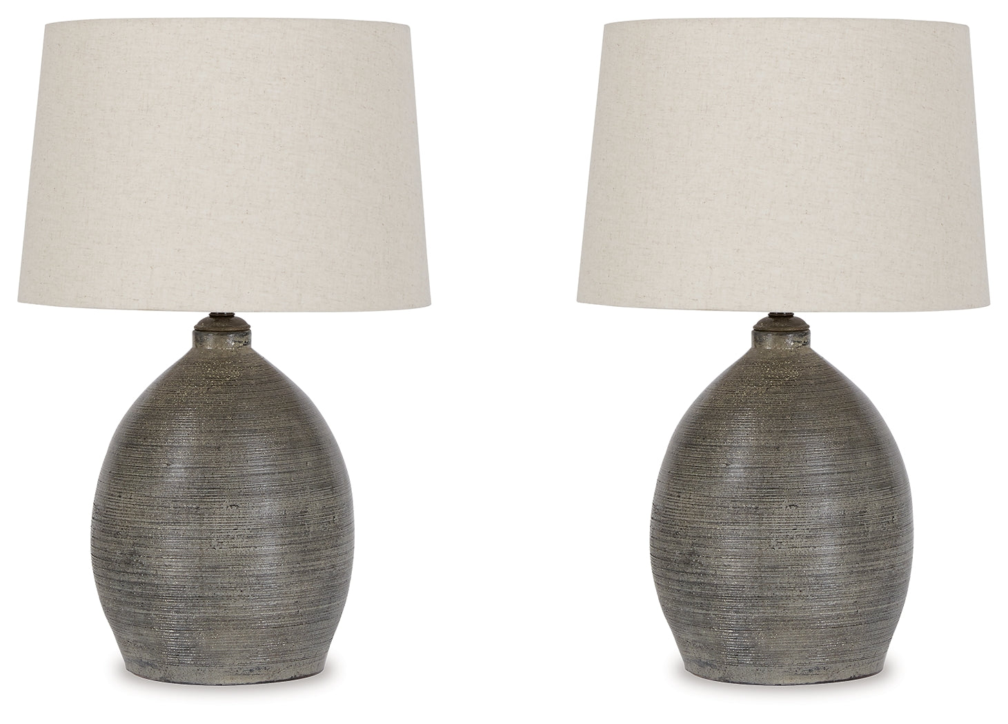 Joyelle Gray Table Lamp (Set of 2) - Ornate Home