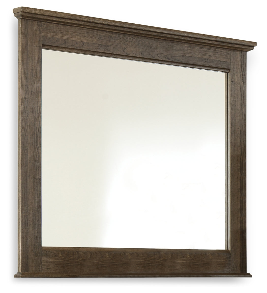 Juararo Brown King Poster Bedroom Set with Dresser, Mirror, Chest and 2 Nightstands (Online Special Price) - Ornate Home