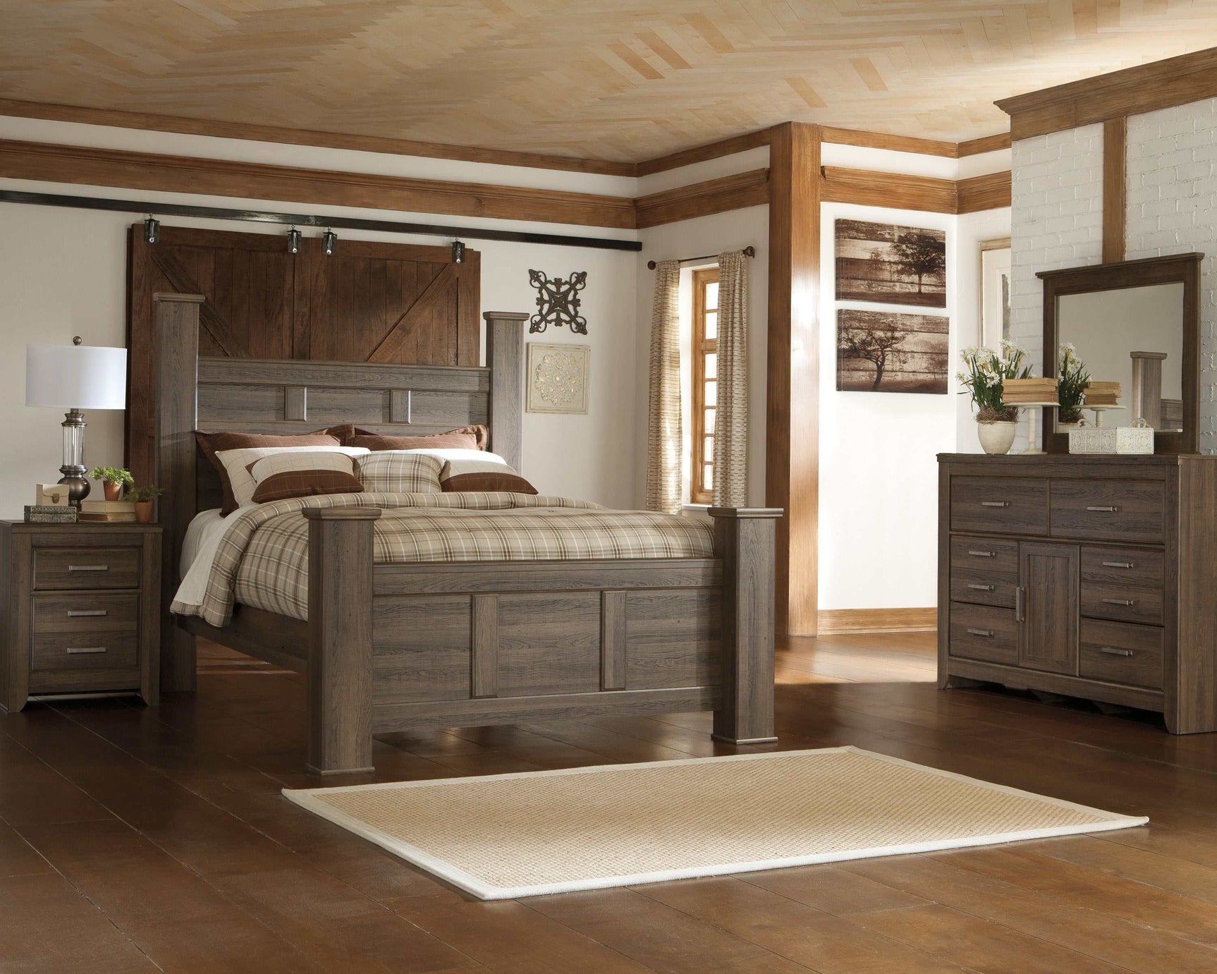 Juararo Dark Brown Bedroom Sets (Online Special Price) - Ornate Home