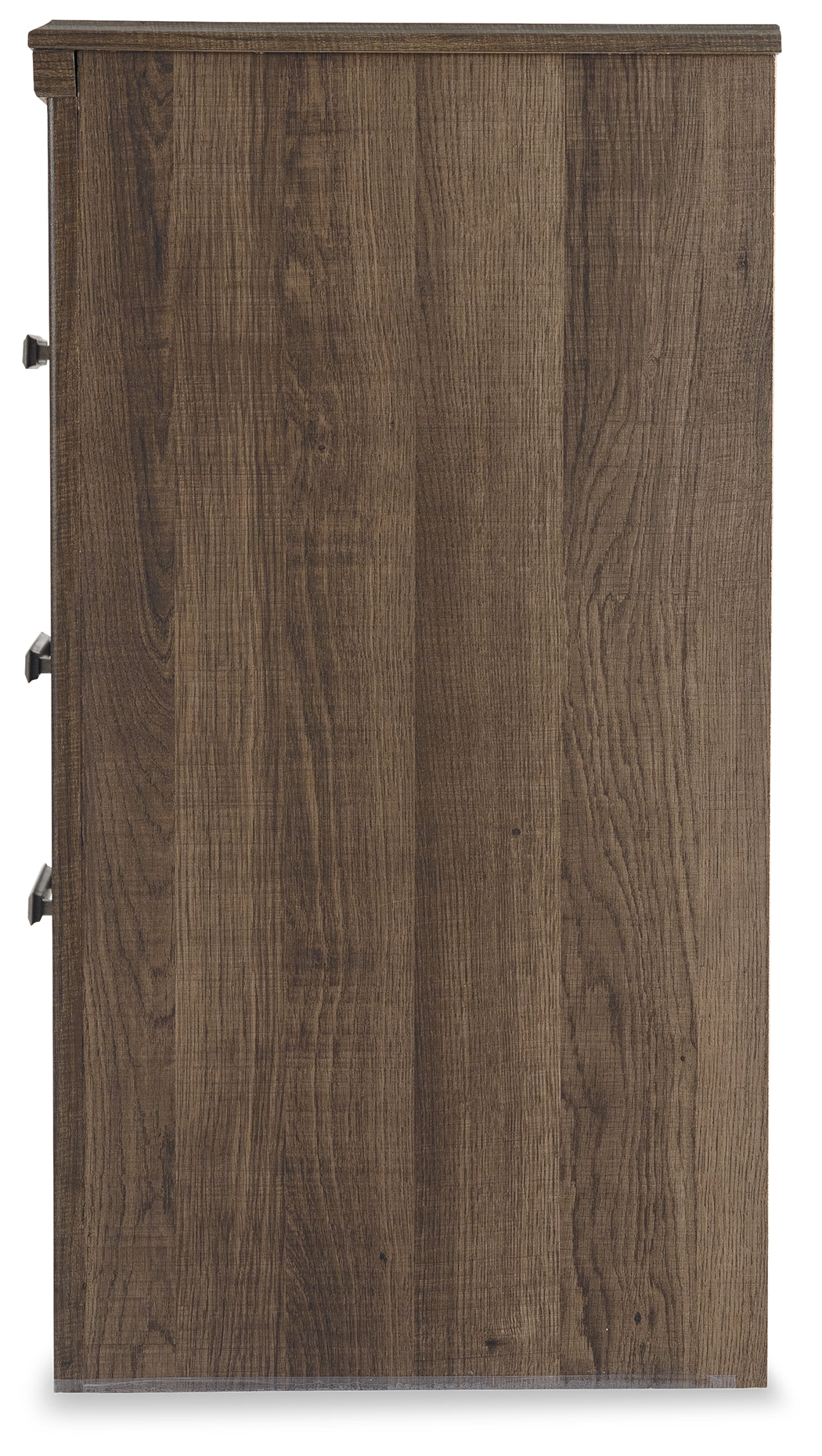 Juararo Dark Brown California King Panel Bedroom Set with Dresser, Chest and Nightstand - Ornate Home