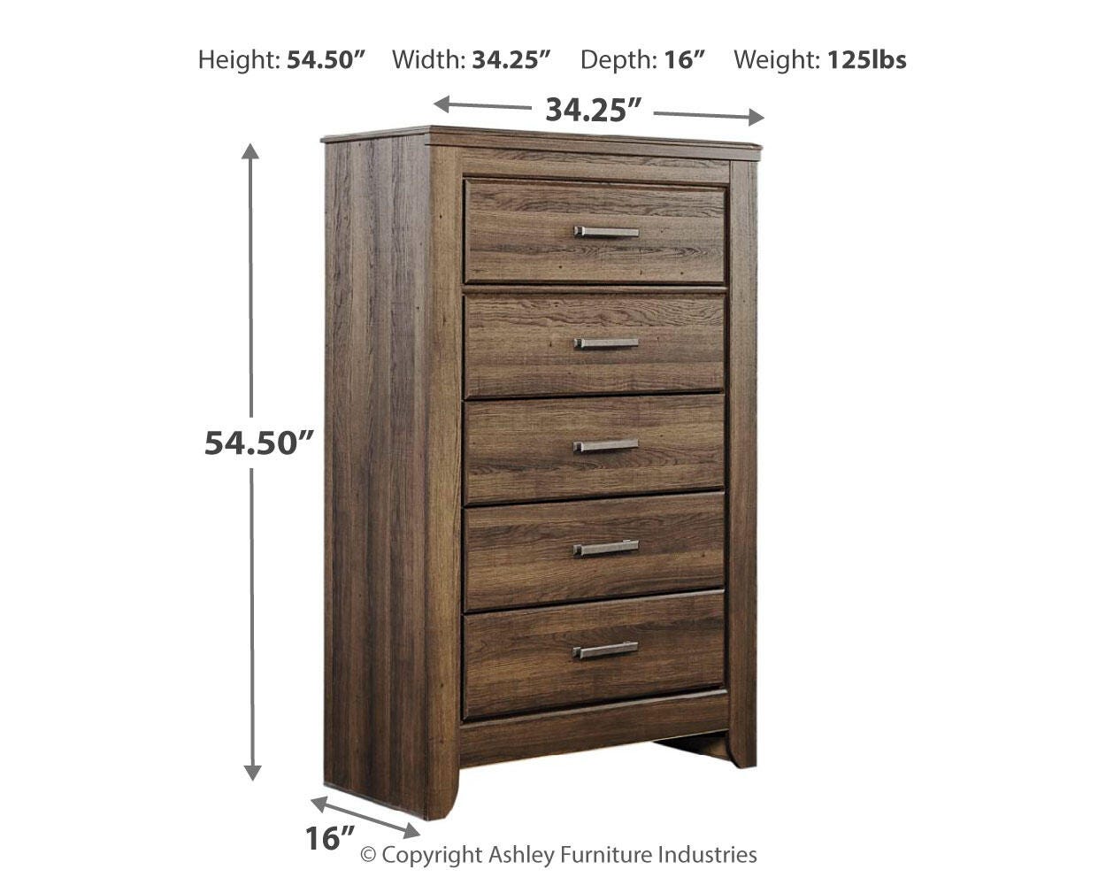 Juararo Dark Brown Dresser, Chest and Nightstand - Ornate Home