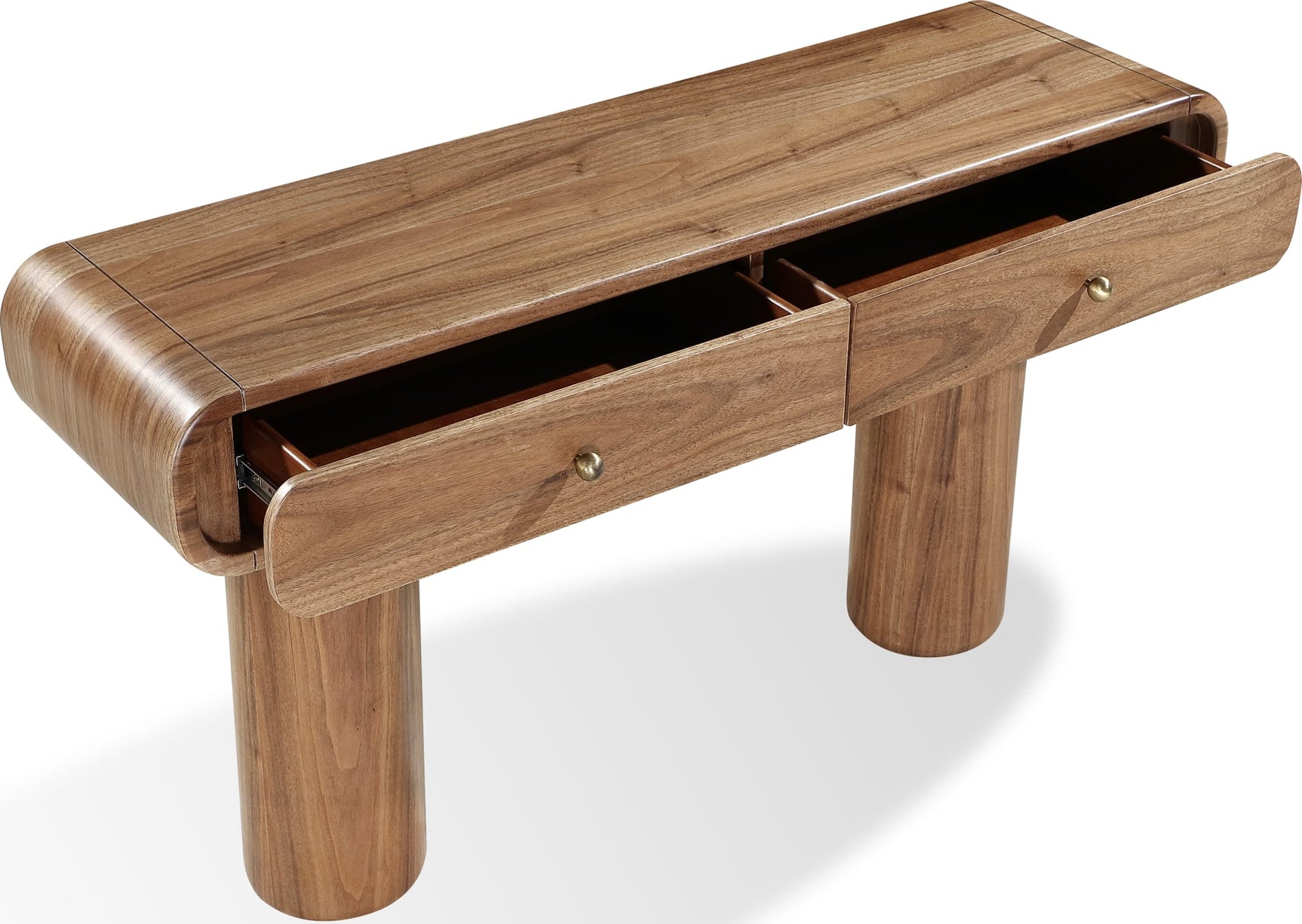 Juba Mongoose Walnut Console Table - Ornate Home