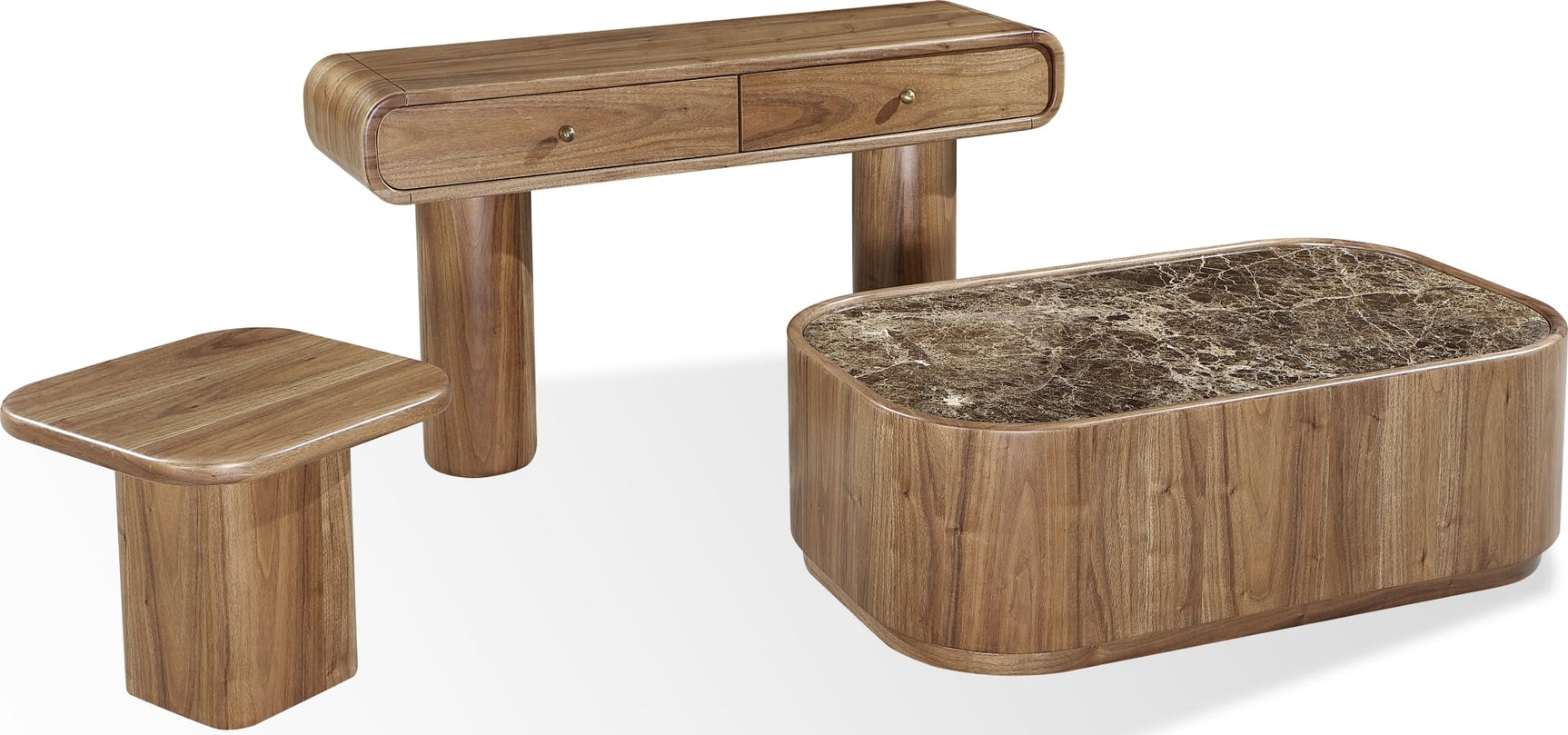 Juba Mongoose Walnut Console Table - Ornate Home