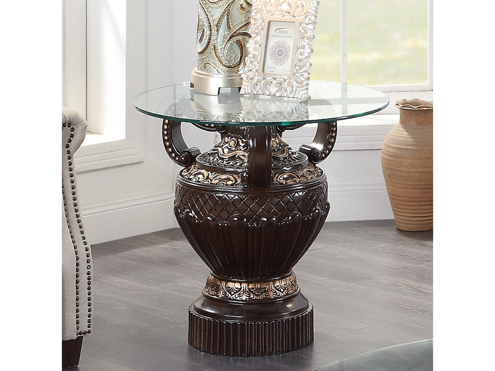 Jubilant Cherry End Table / HD-8908C - Ornate Home
