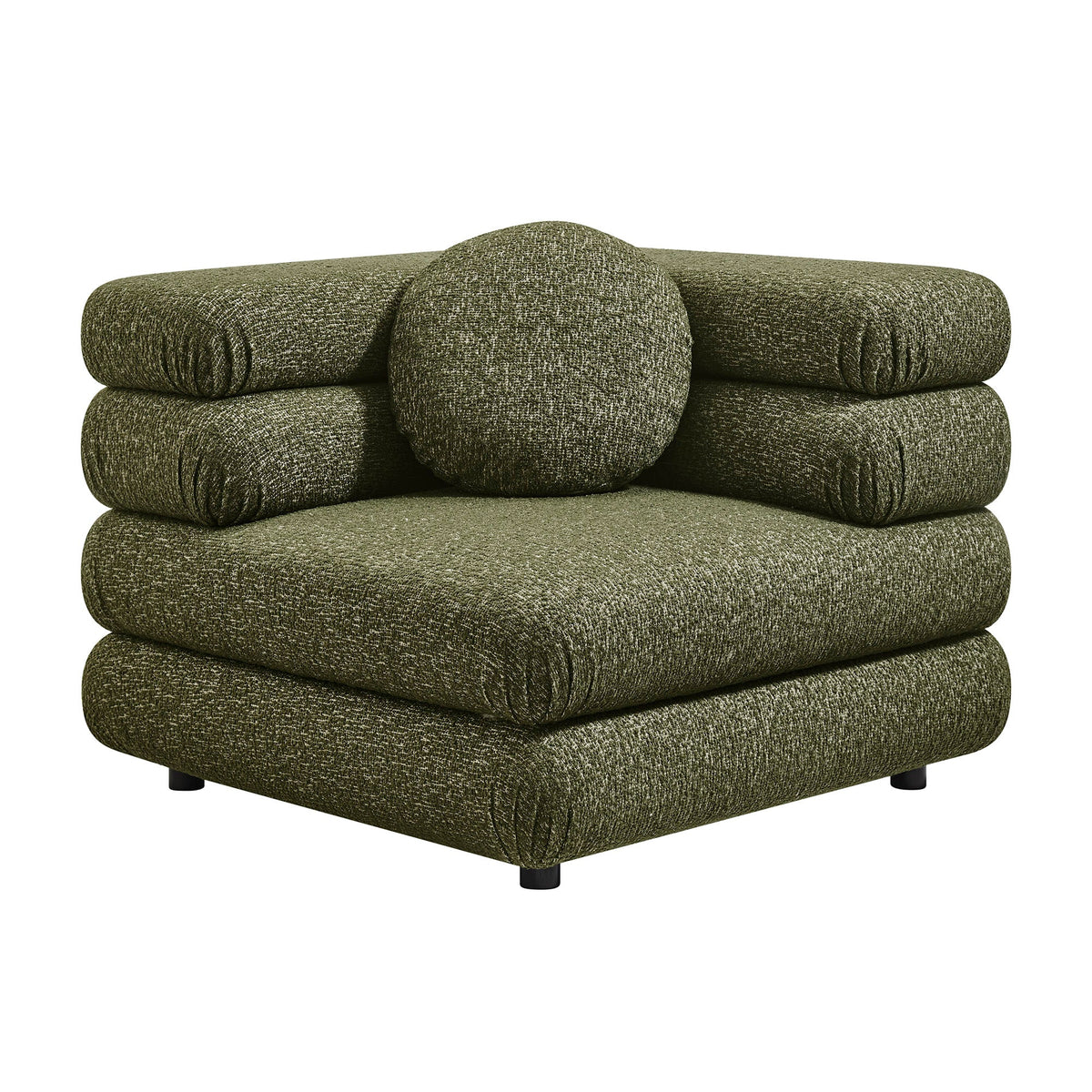 Jubilee Olive Upholstered Modular Corner Chair - Ornate Home