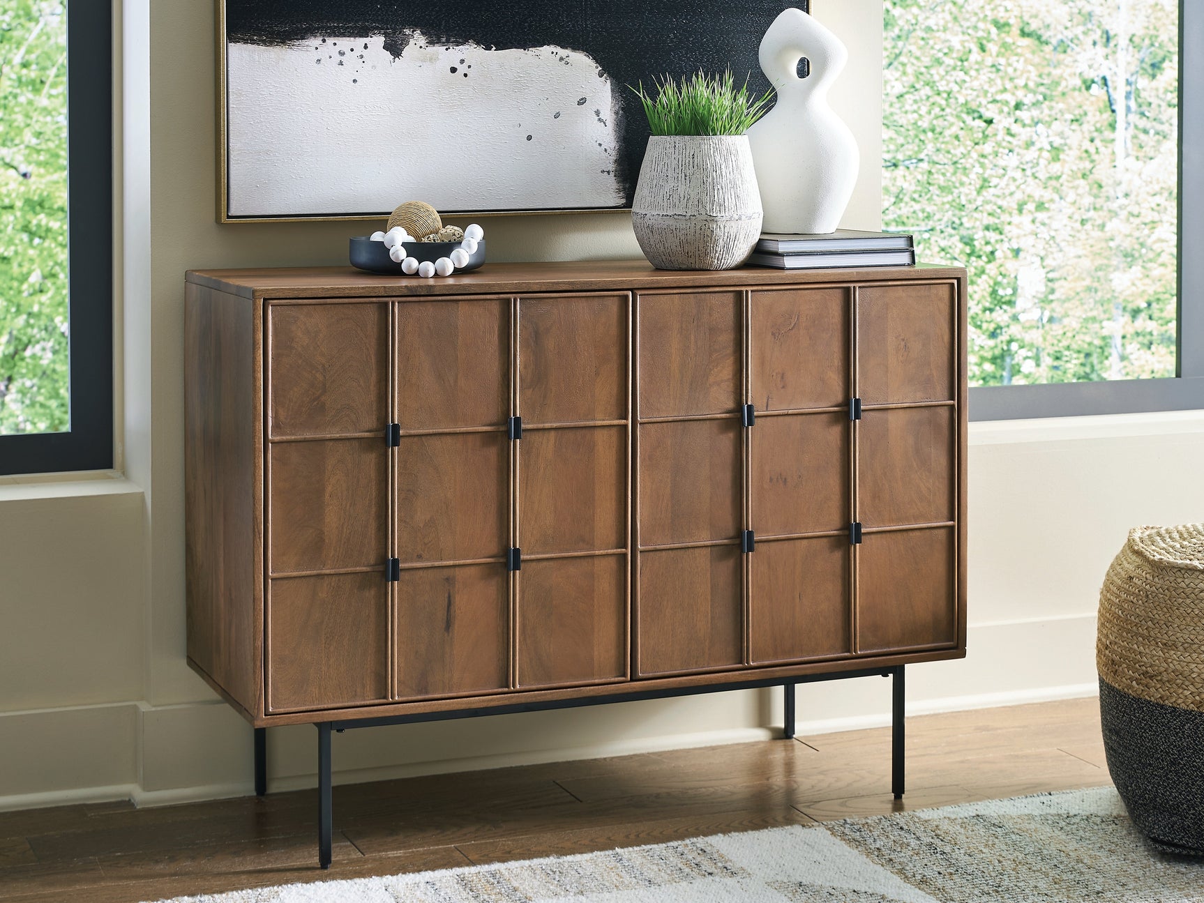 Juddins Brown Accent Cabinet (Online Special Price) - Ornate Home