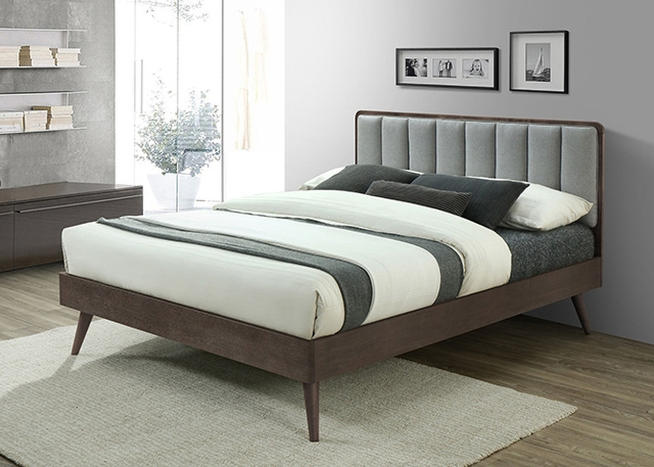 Judia Gray Queen Bed - Ornate Home