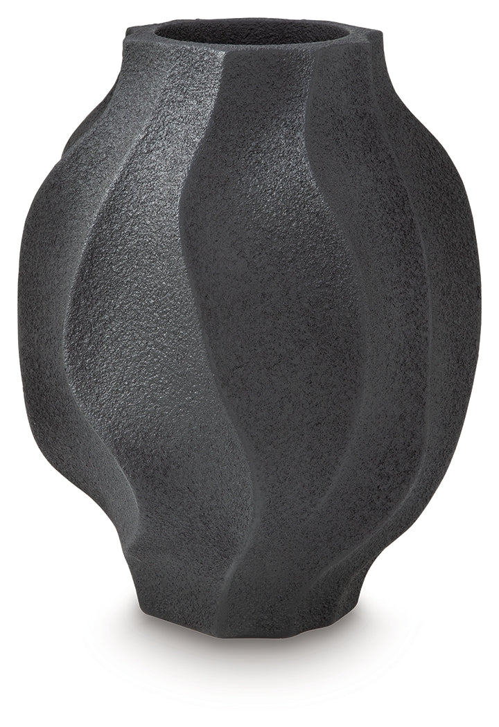 Judworth Black Vase (17.08"H) - Ornate Home