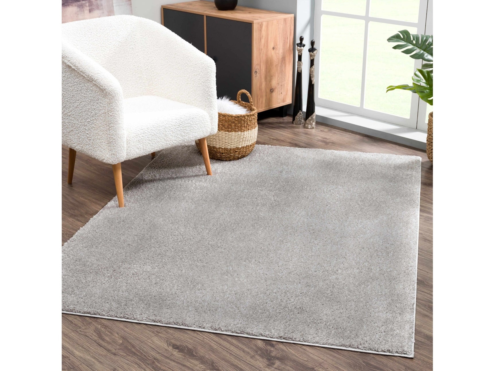 Judy Light Gray Washable Area Rug - Ornate Home