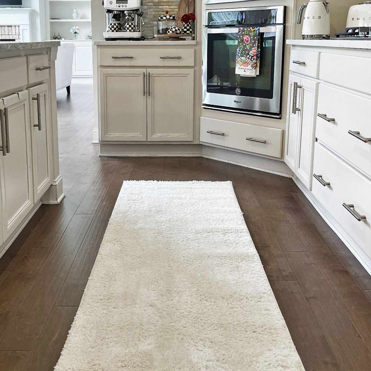 Judy White Washable Area Rug - Ornate Home