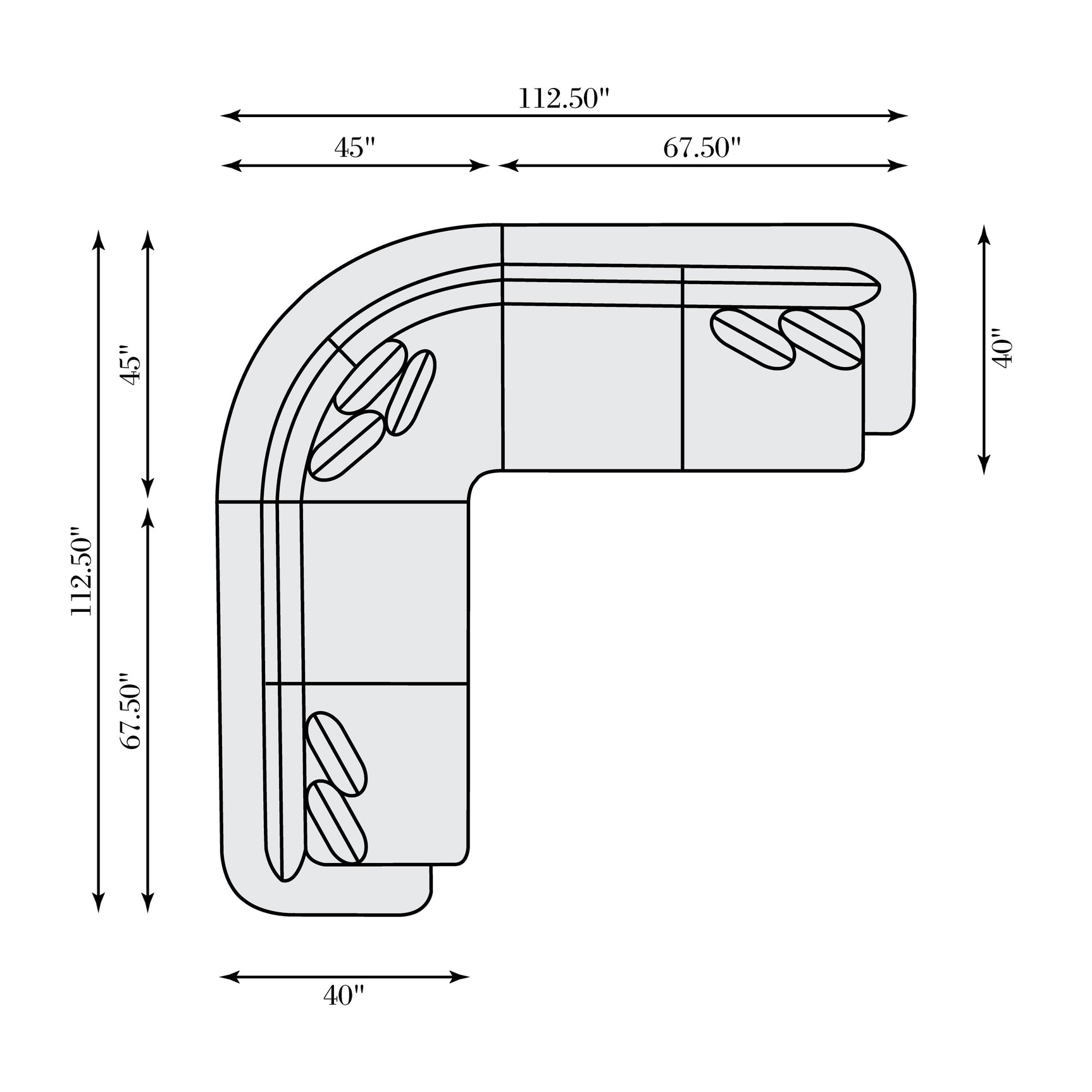 Jules Beige/Tan Fabric 3-Piece Sectional Sofa - Ornate Home