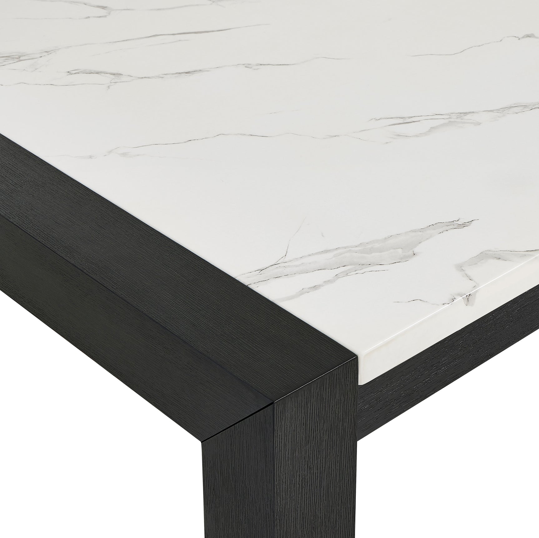 Jules Gray/Black Faux Marble Top Dining Set - Ornate Home