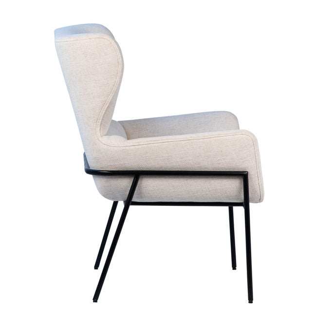 Jules Ivory Occasional Chair - Ornate Home