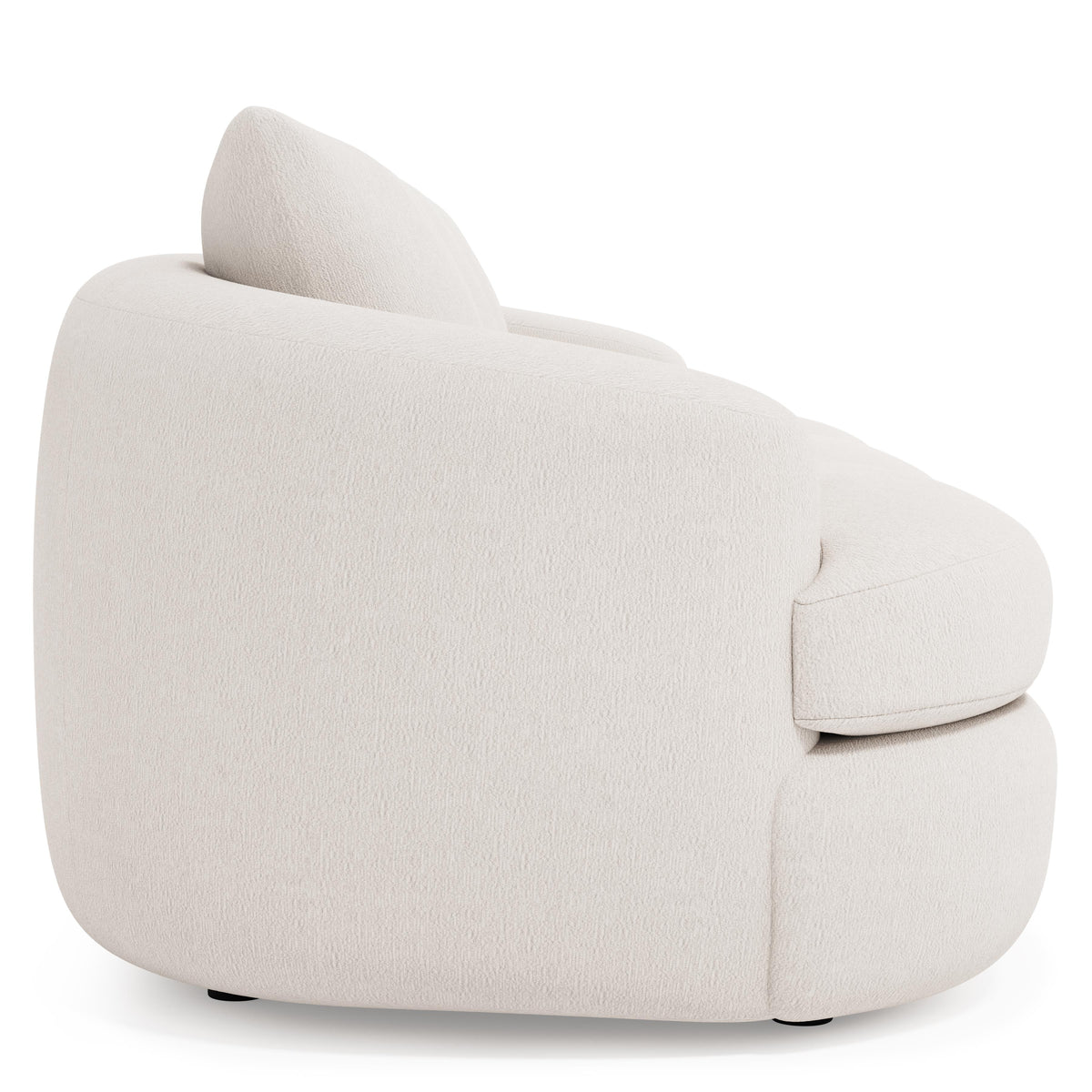 Jules Ivory Sofa Without Pillows - Ornate Home