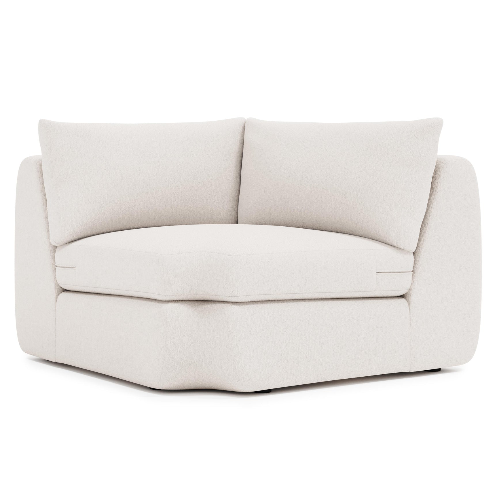 Jules Ivory Wedge Without Pillows - Ornate Home