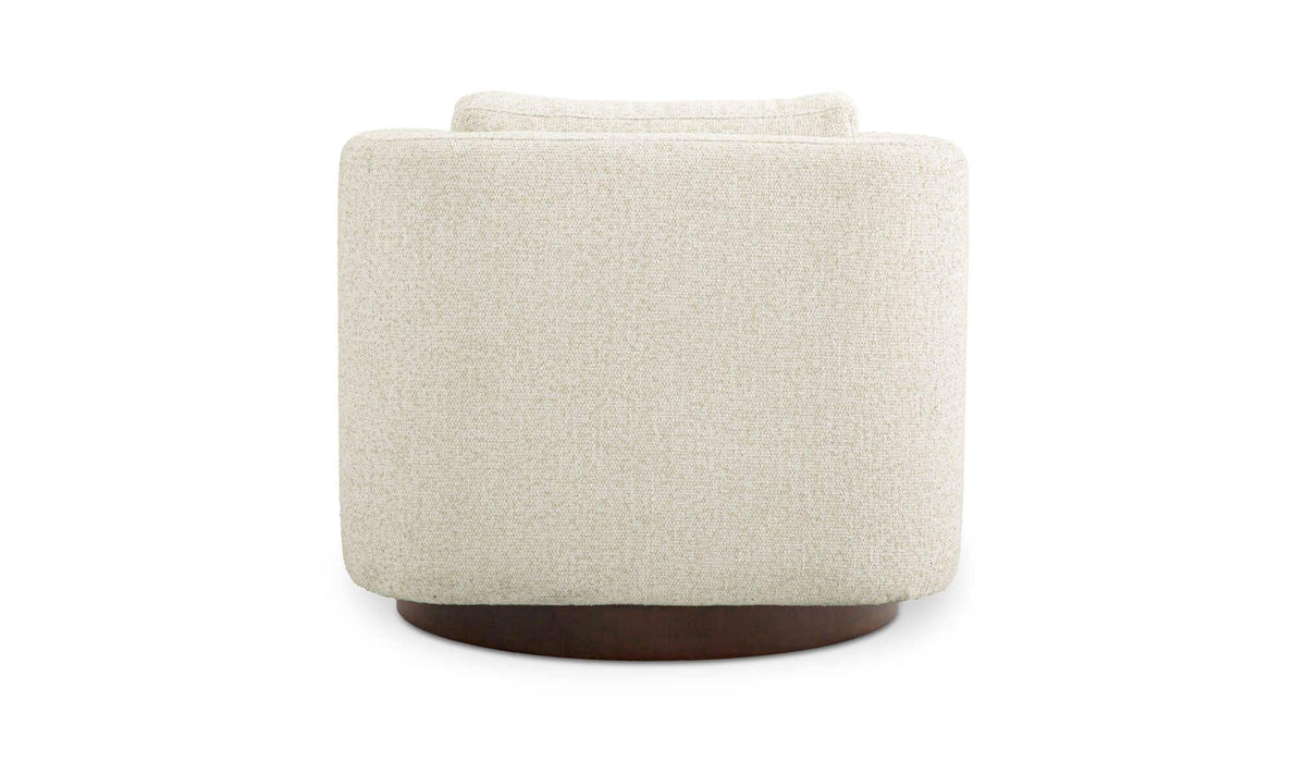 Julian Textured Oat Swivel Chair - Ornate Home