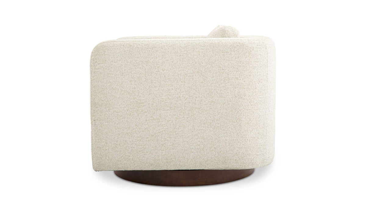 Julian Textured Oat Swivel Chair - Ornate Home