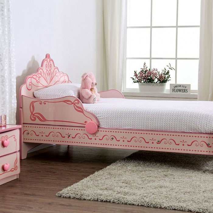 Julianna Pink Twin Bed - Ornate Home