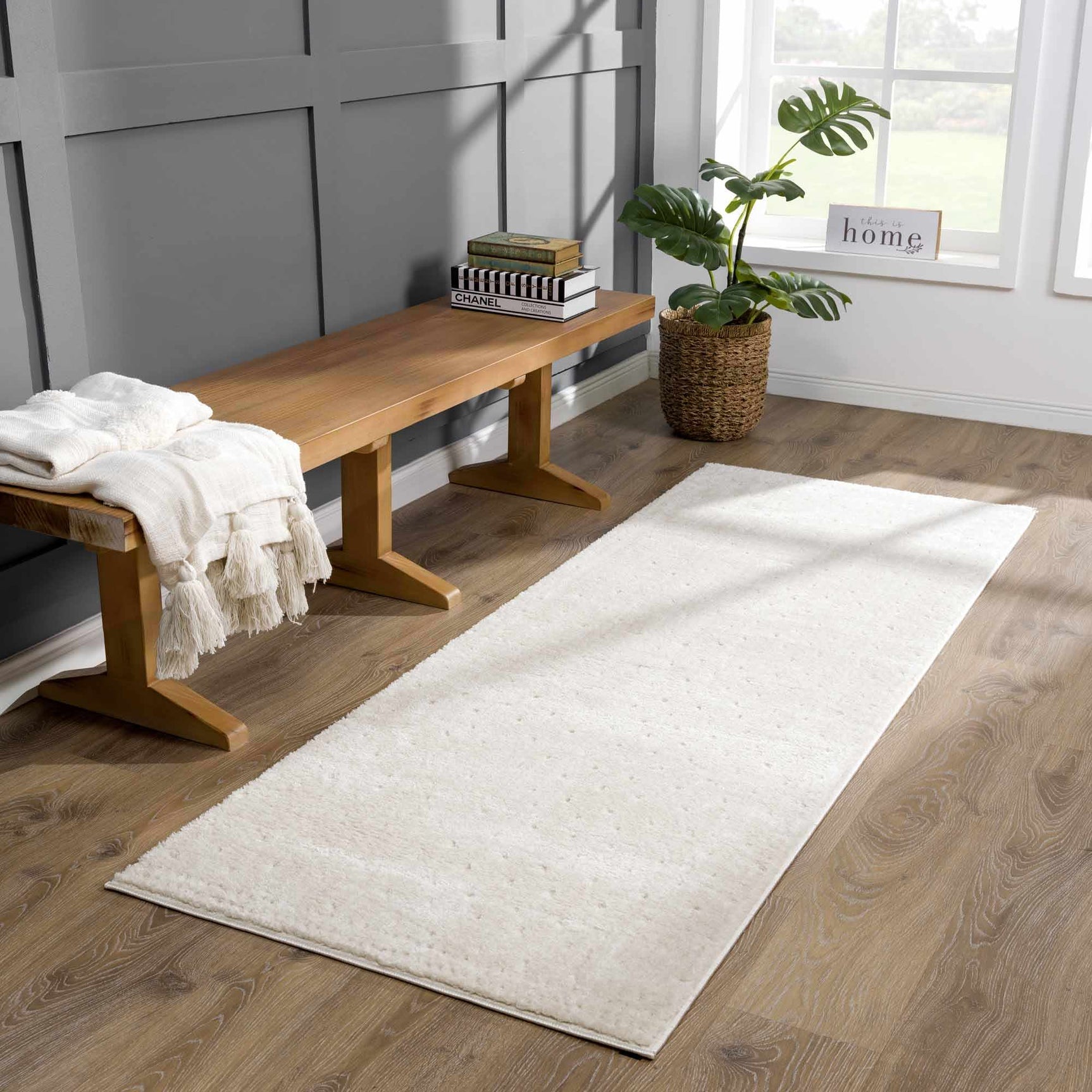 Julie Ivory Area Rug - Ornate Home