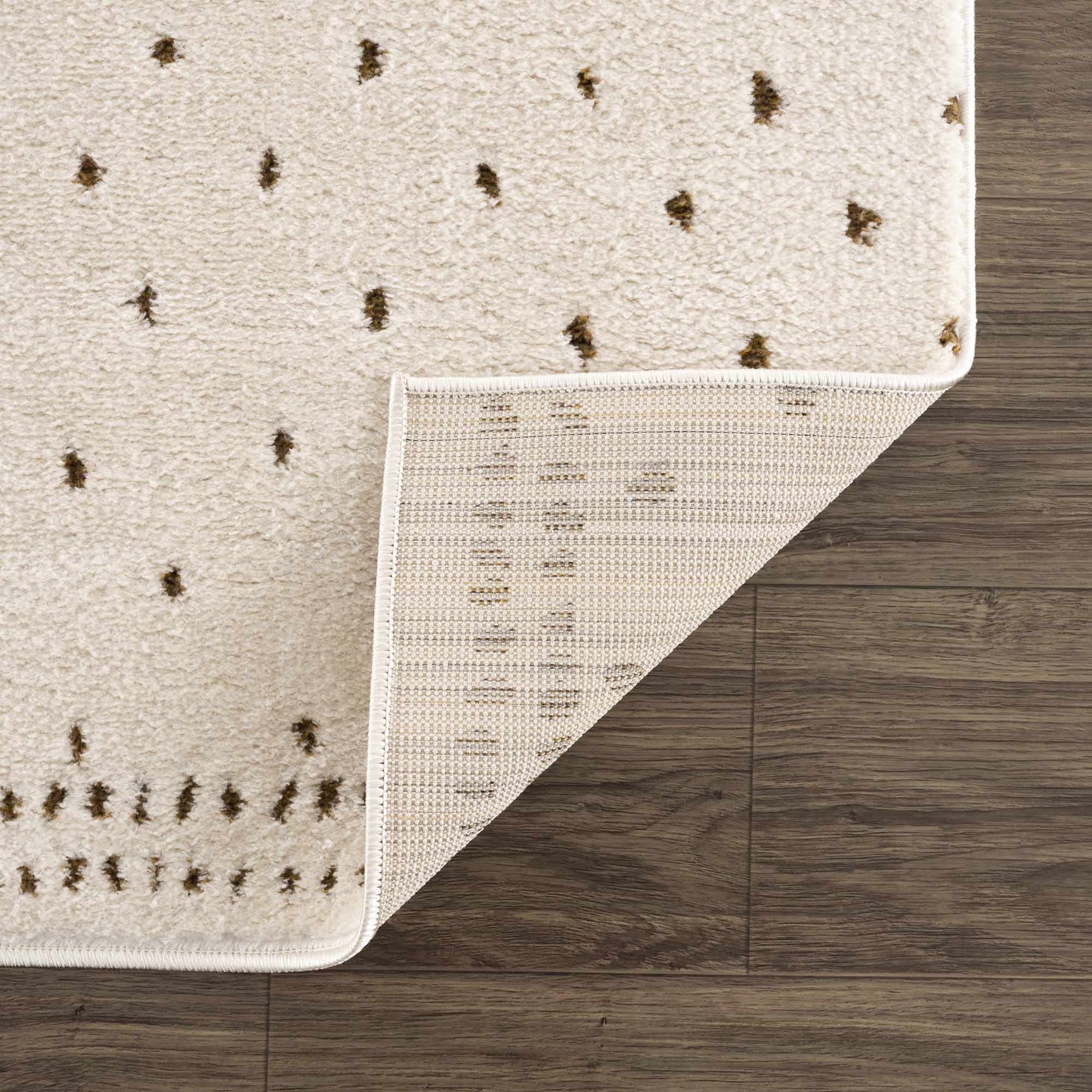 Julie Ivory & Brown Area Rug - Ornate Home