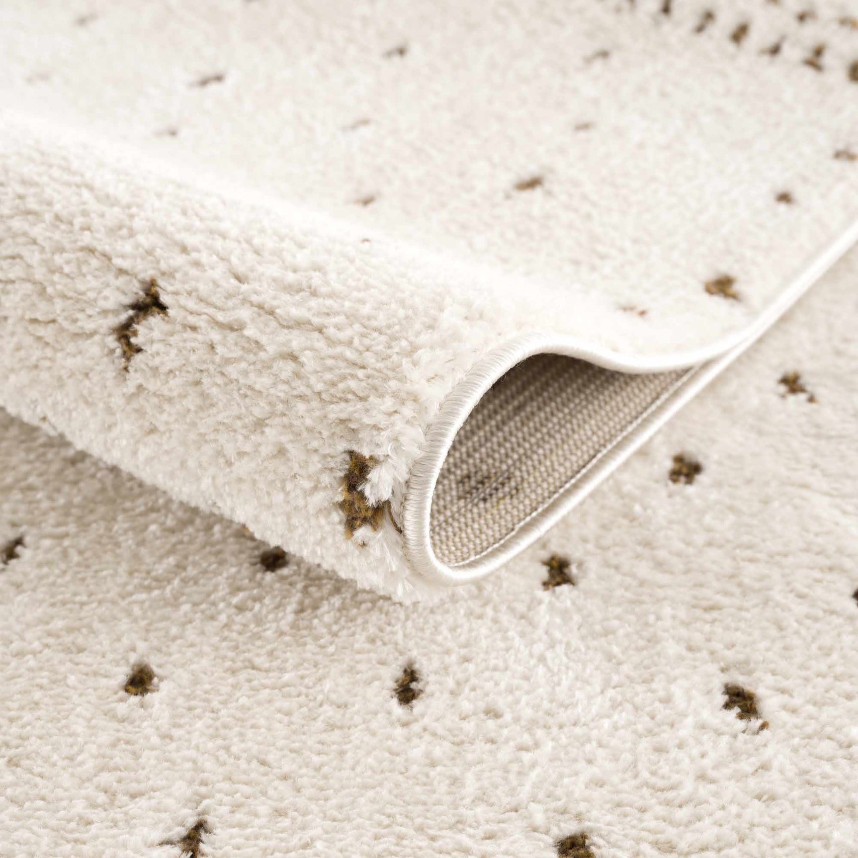 Julie Ivory & Brown Area Rug - Ornate Home