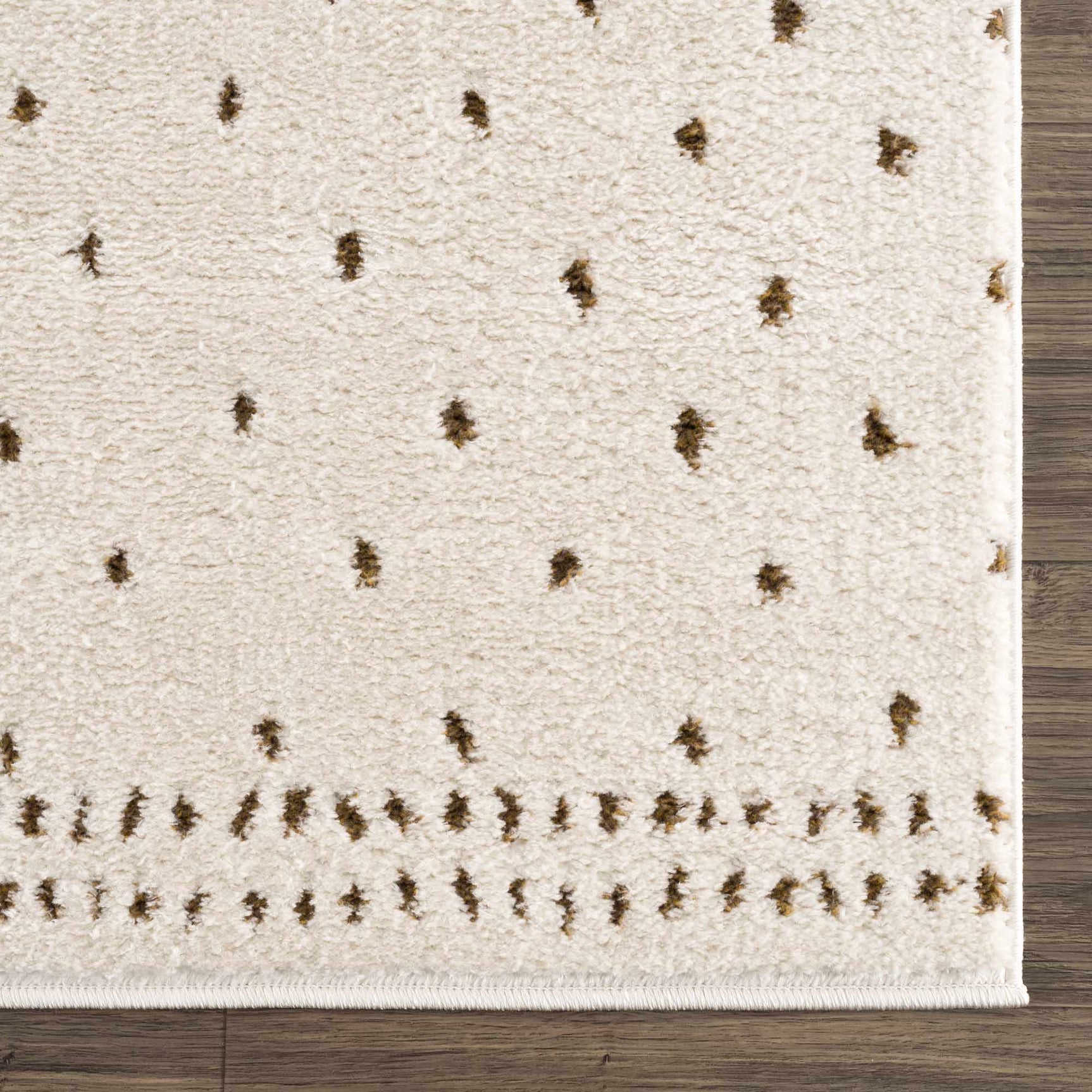 Julie Ivory & Brown Area Rug - Ornate Home