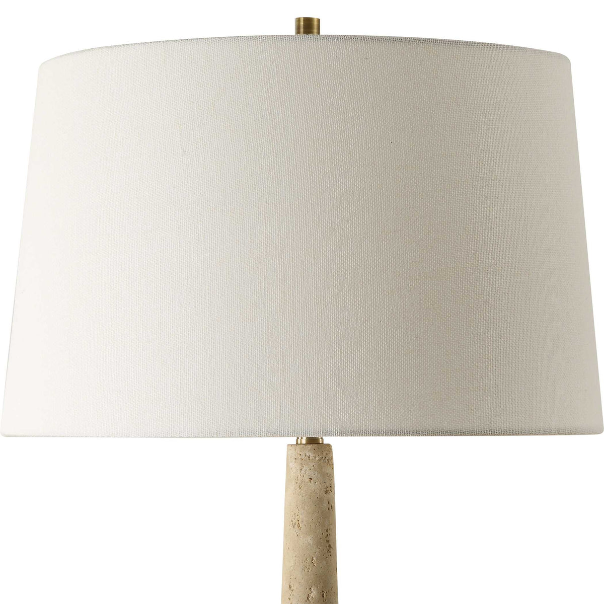 Juliet Brown/Gold Travertine Table Lamp - Ornate Home
