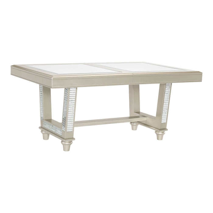 Juliette Champagne Dining Table - Ornate Home