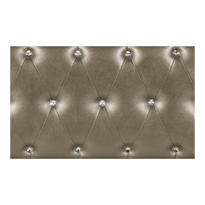 Juliette Champagne Queen Bed - Ornate Home