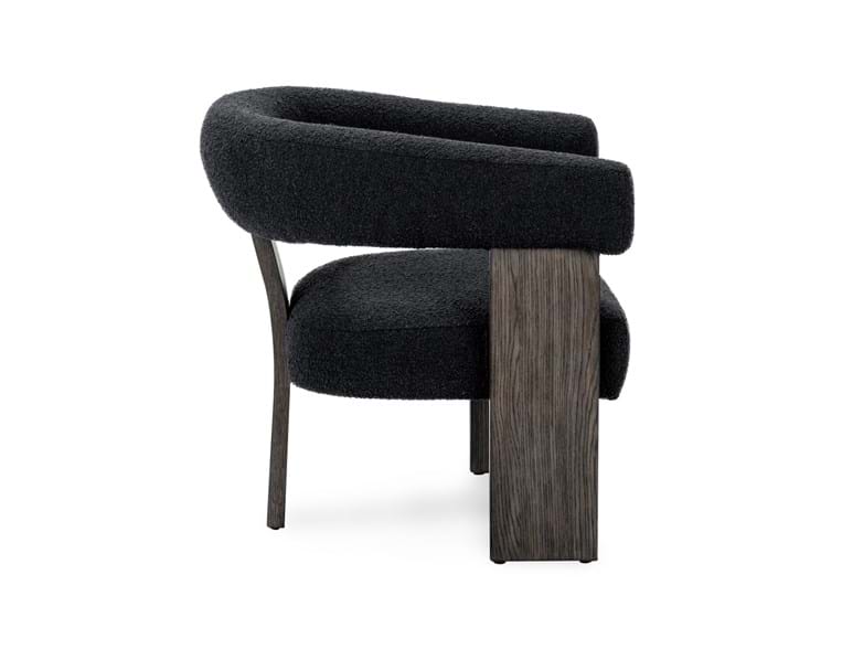 Julina Charcoal Upholstered Accent Chair - Ornate Home