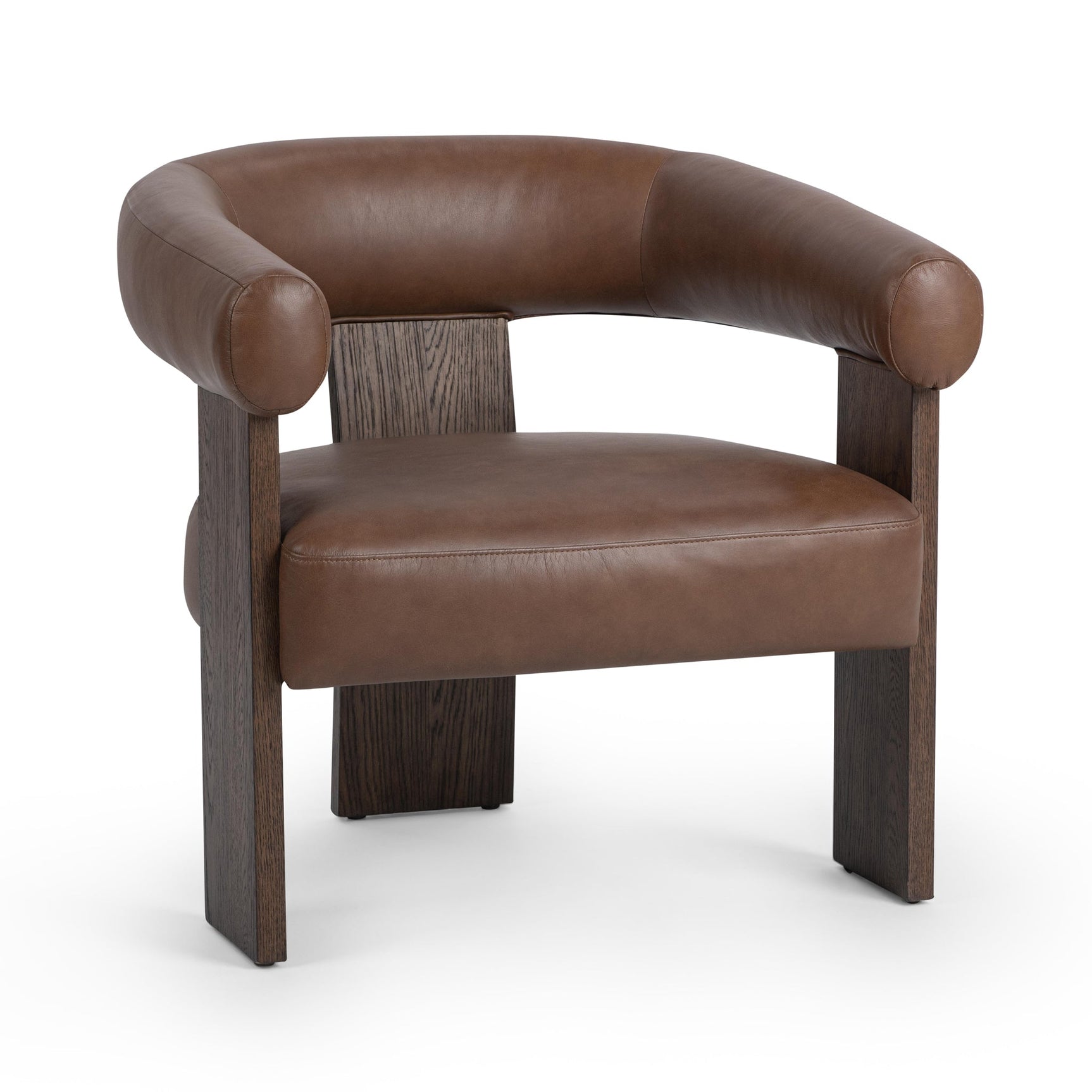 Julina Rich Cocoa Accent Chair - Ornate Home