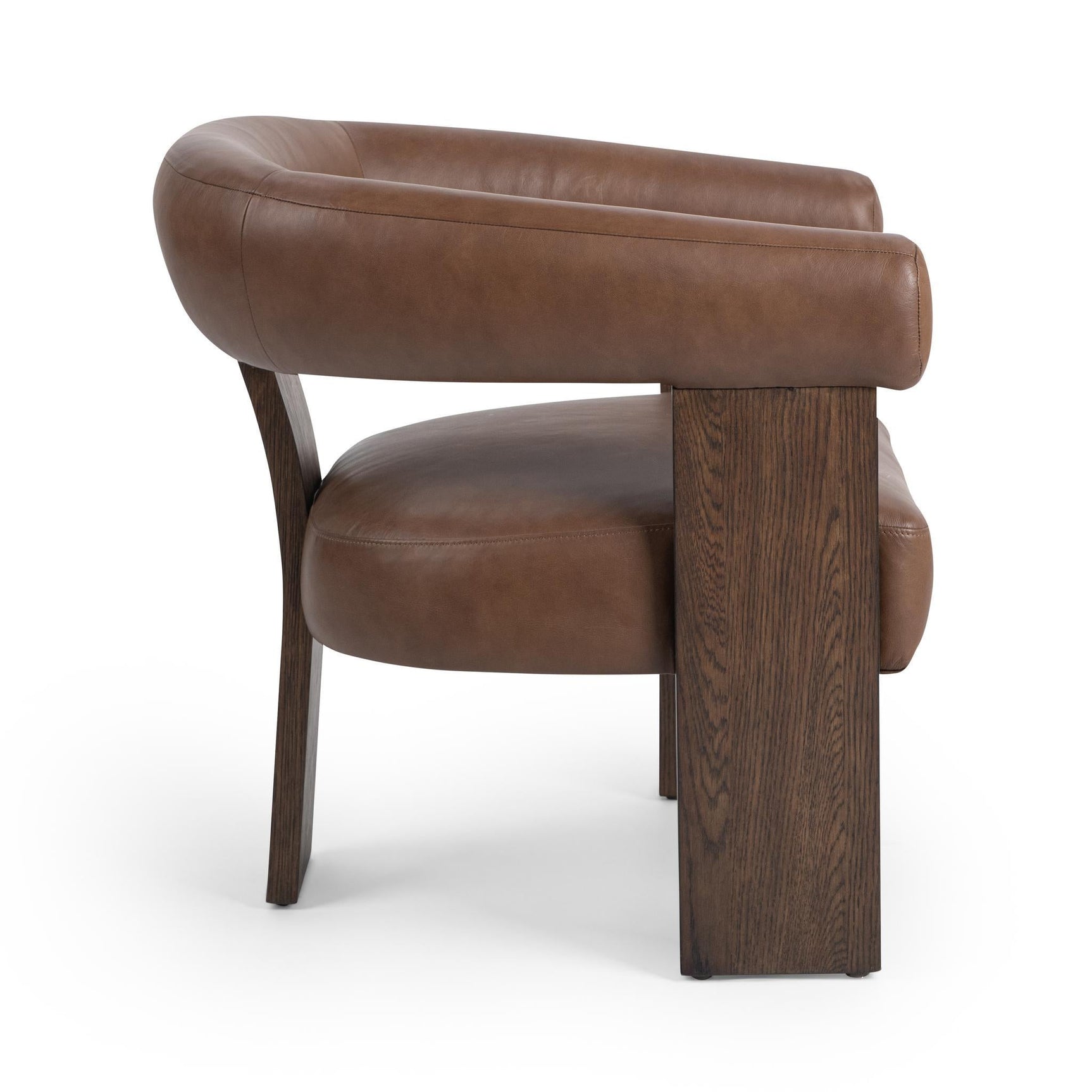 Julina Rich Cocoa Accent Chair - Ornate Home