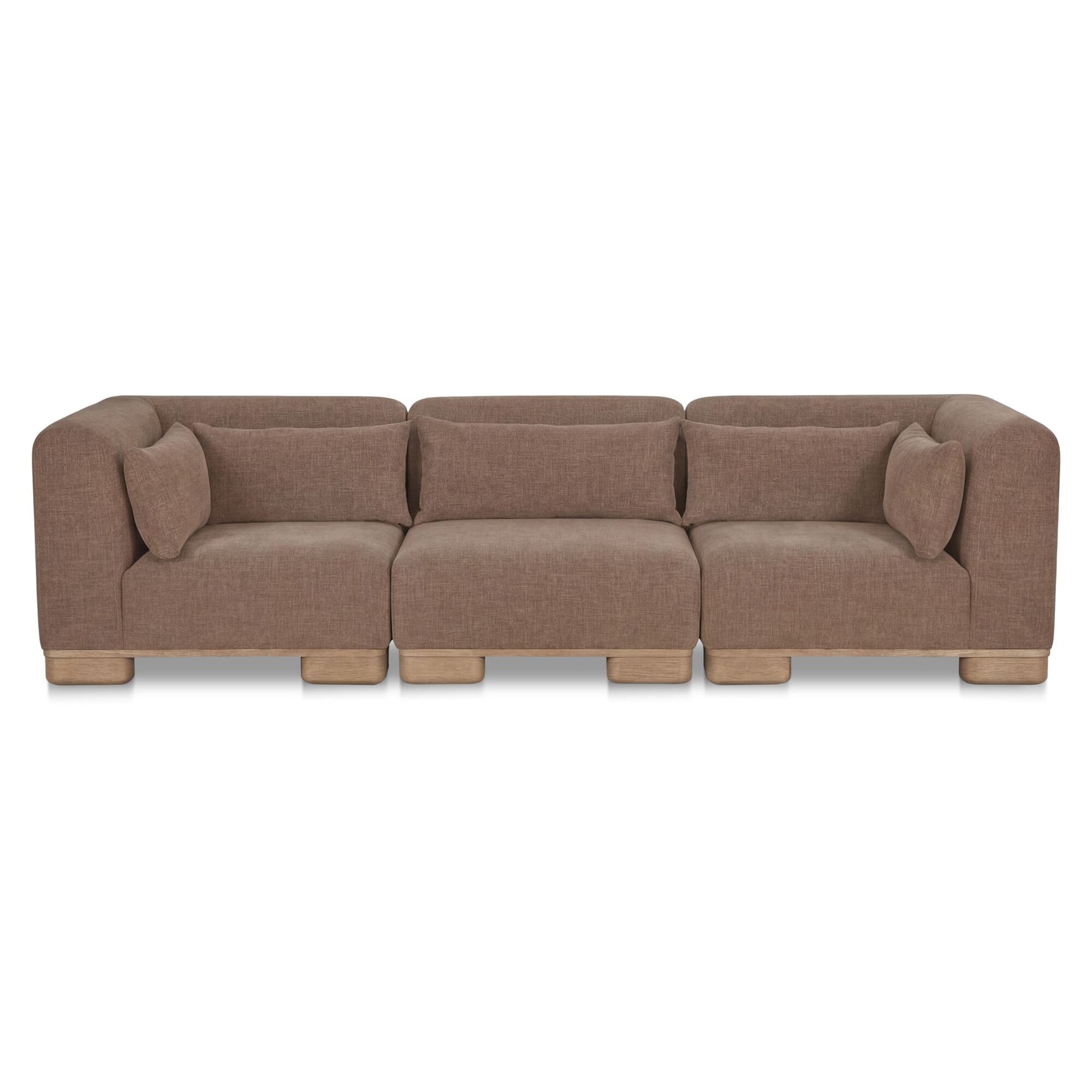 June Dark Brown Modular Sofa - Ornate Home