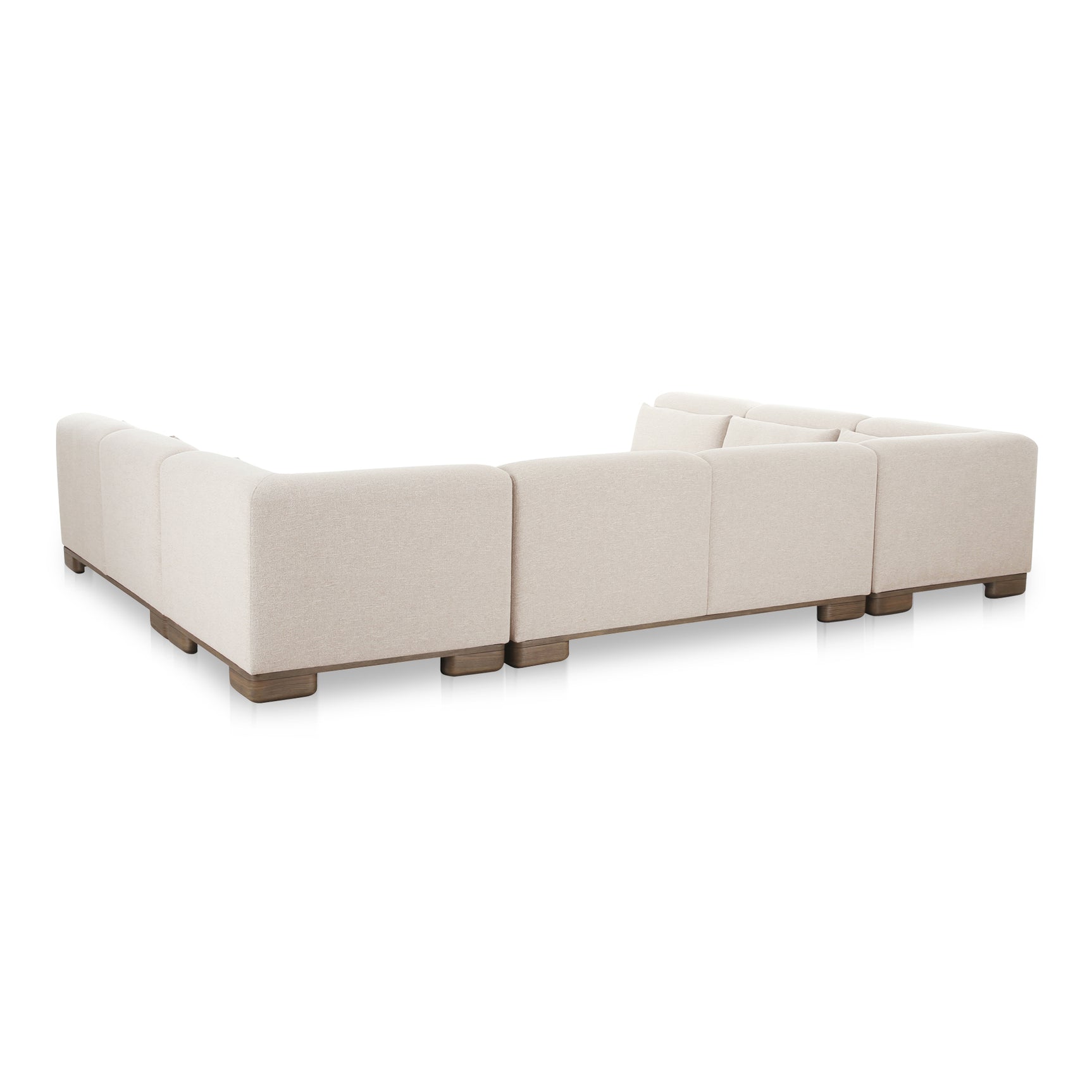 June Oatmeal U Shaped Modular Sectional - Ornate Home
