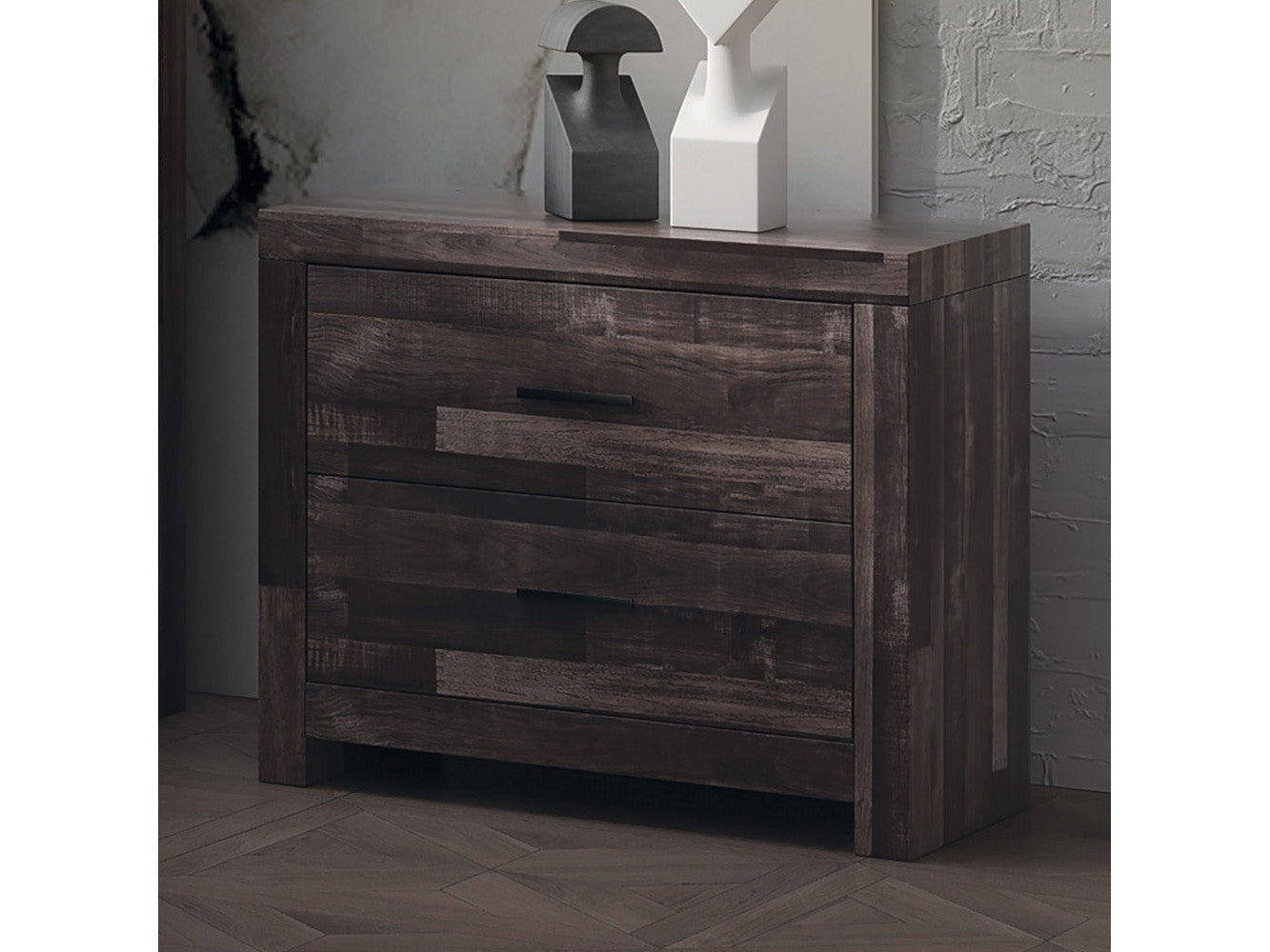 Juniper Dark Cherry Nightstand - Ornate Home