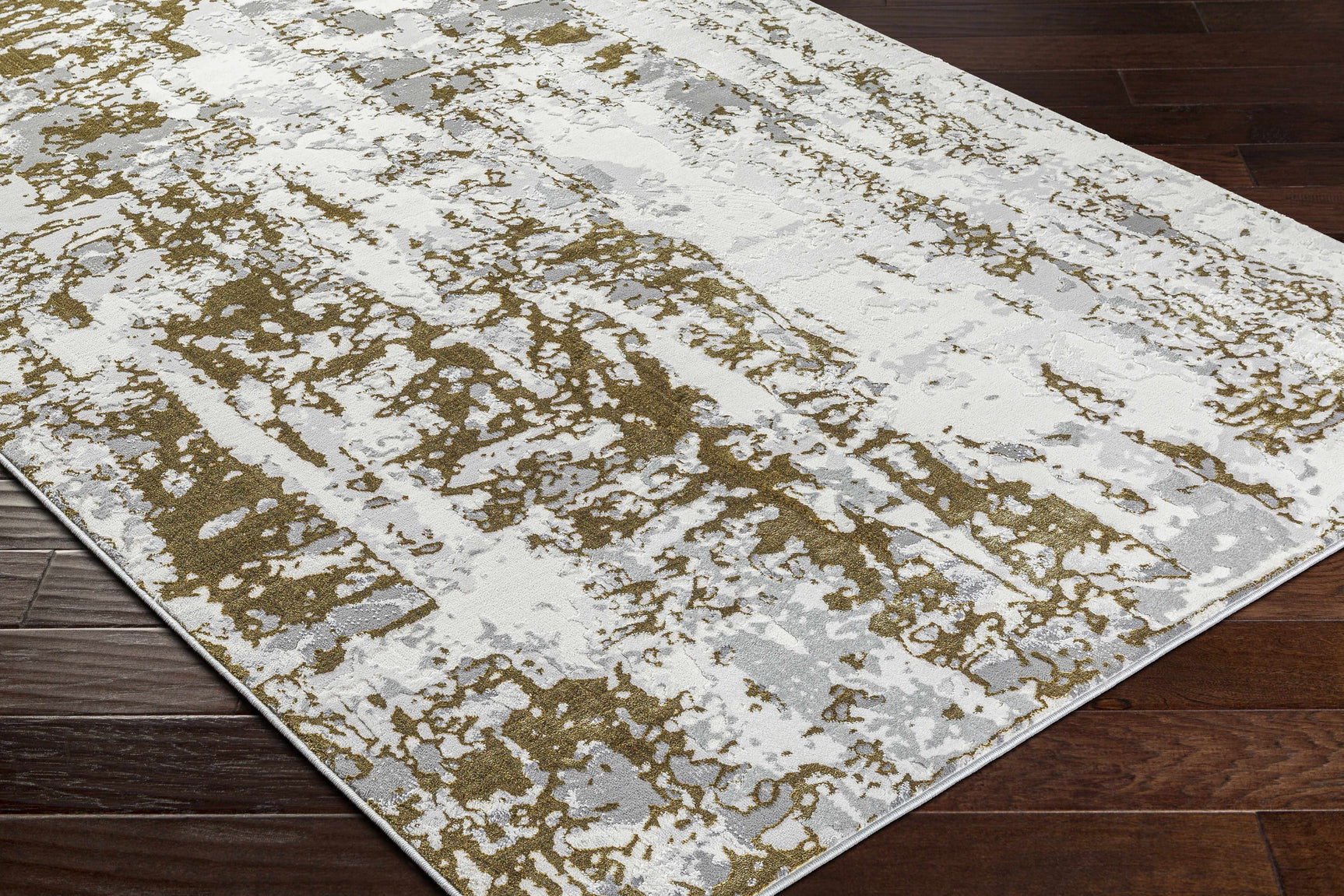 Junko Gray & Green Marble Area Rug - Clearance - Ornate Home