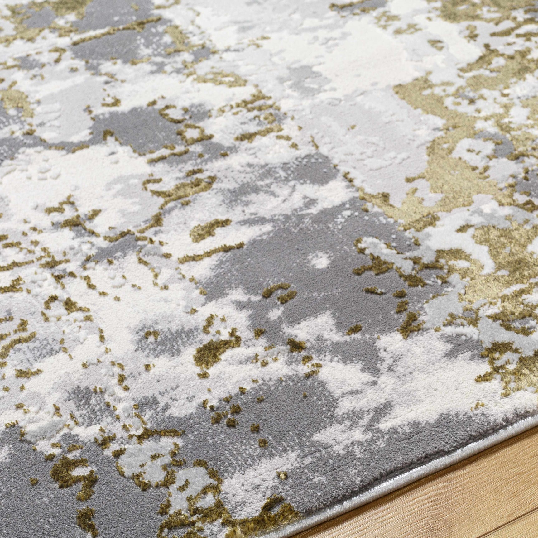 Junko Gray & Green Marble Area Rug - Clearance - Ornate Home