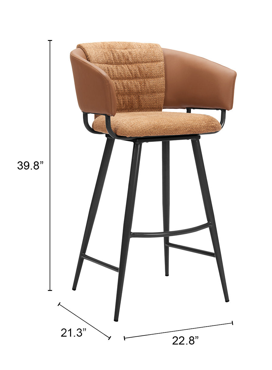 Juno Brown Barstool (Set of 2)