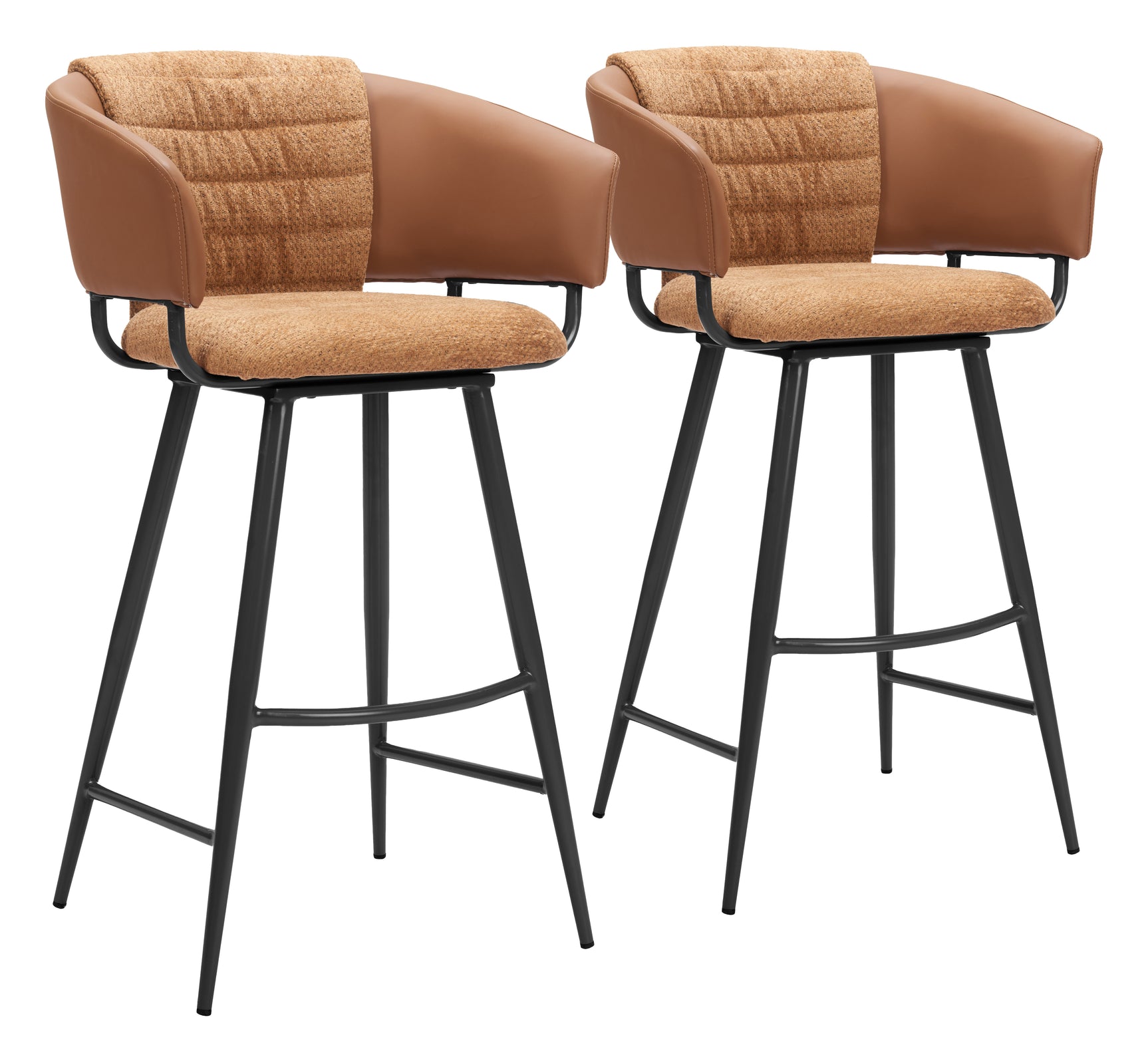 Juno Brown Barstool (Set of 2)