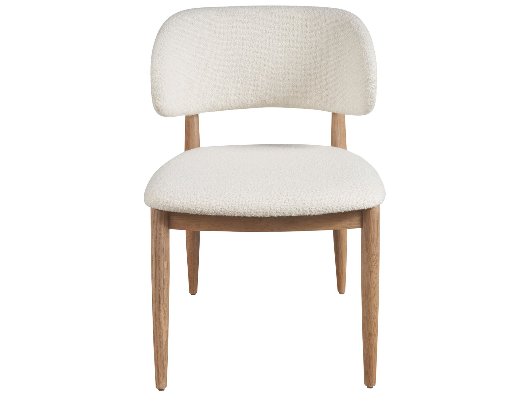 Juno Natural Oak/Berber Snow Side Chair - Ornate Home