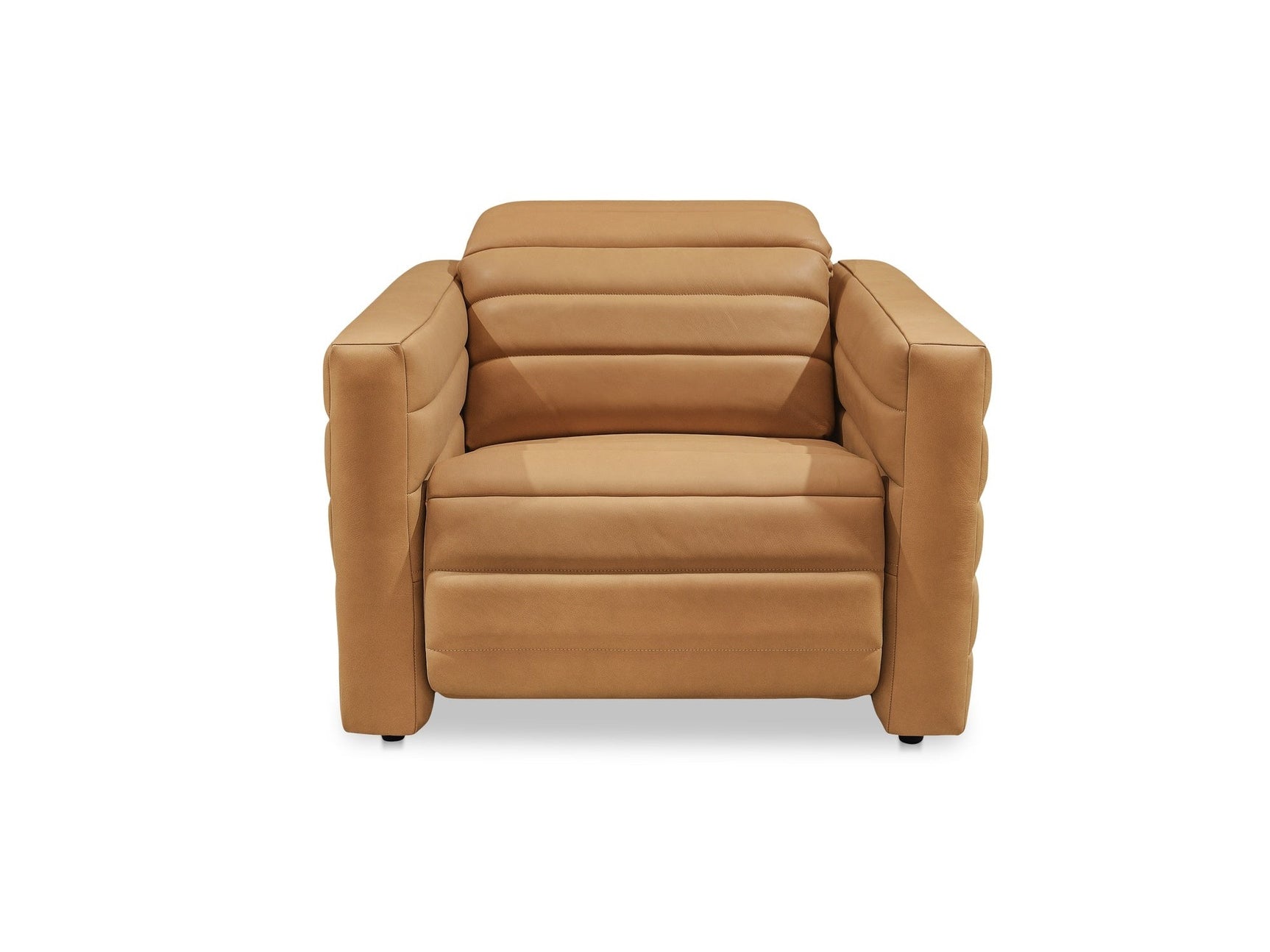 Juno Tan Leather Power Recliner Chair - Ornate Home