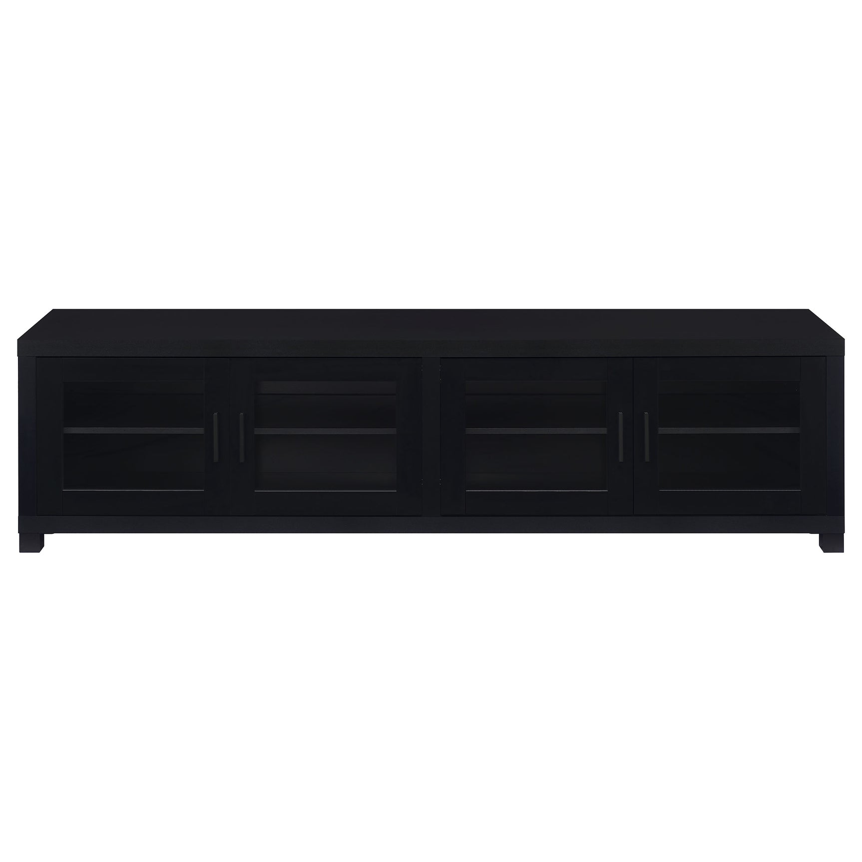 Jupiter Black 4-Door 79″ TV Stand - Ornate Home