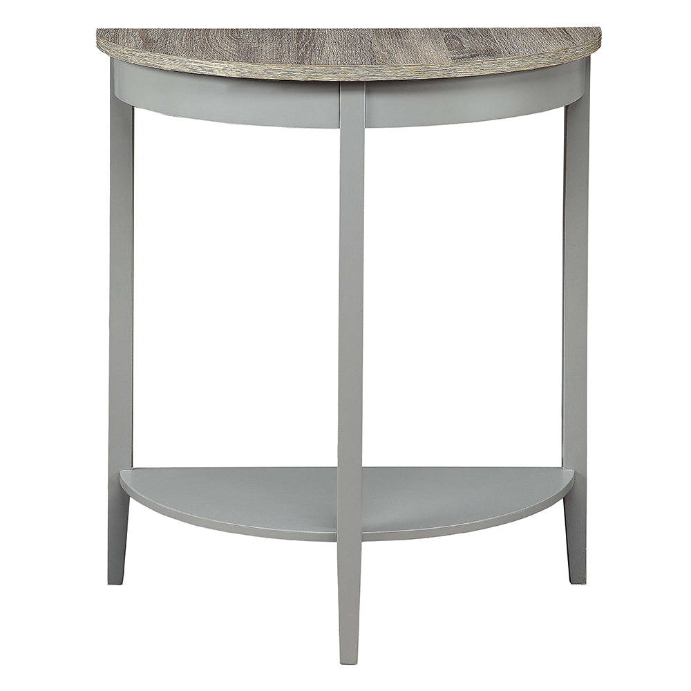 Justino Natural Oak/Gray Console Table - Ornate Home