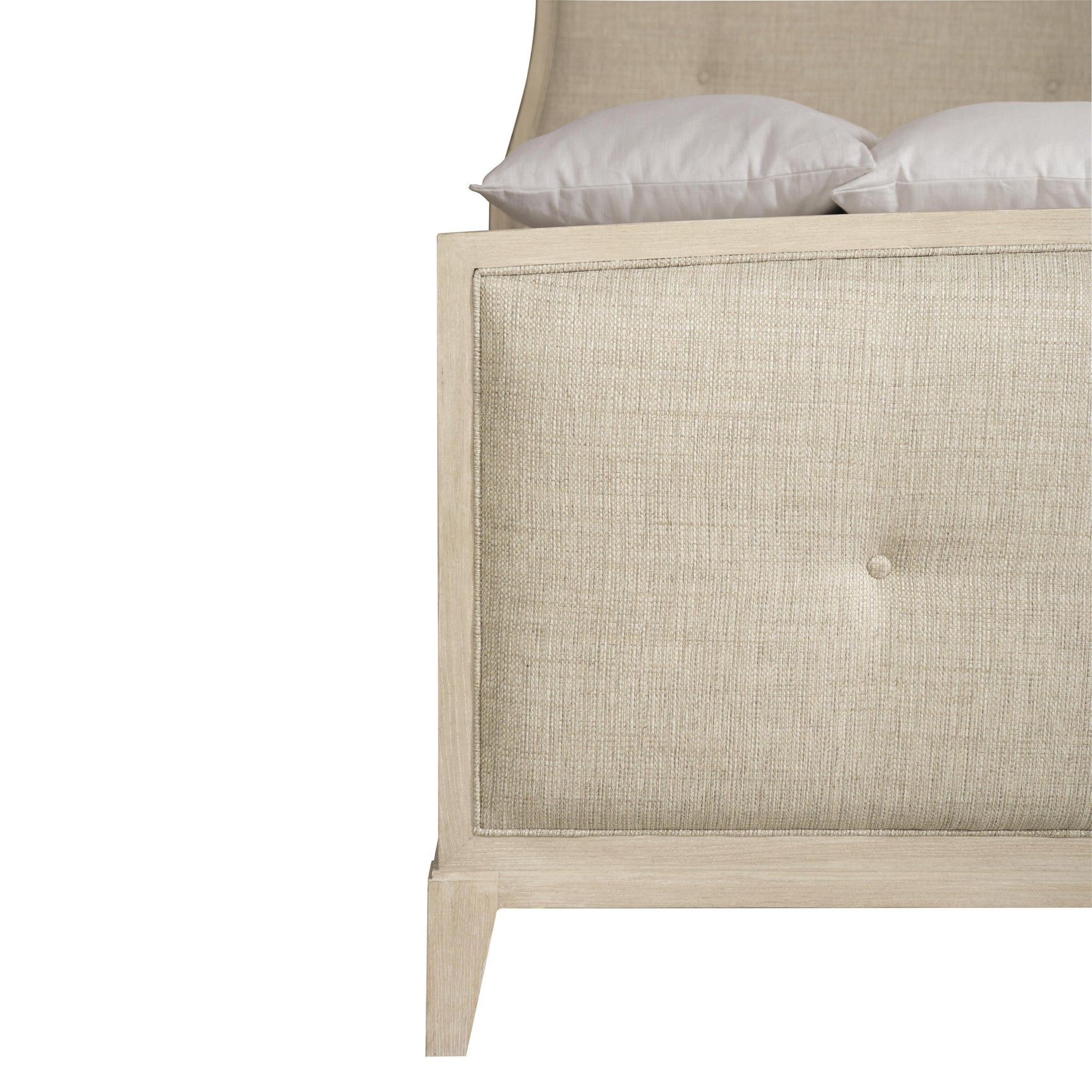 East Hampton Cerused Linen King Panel Bed