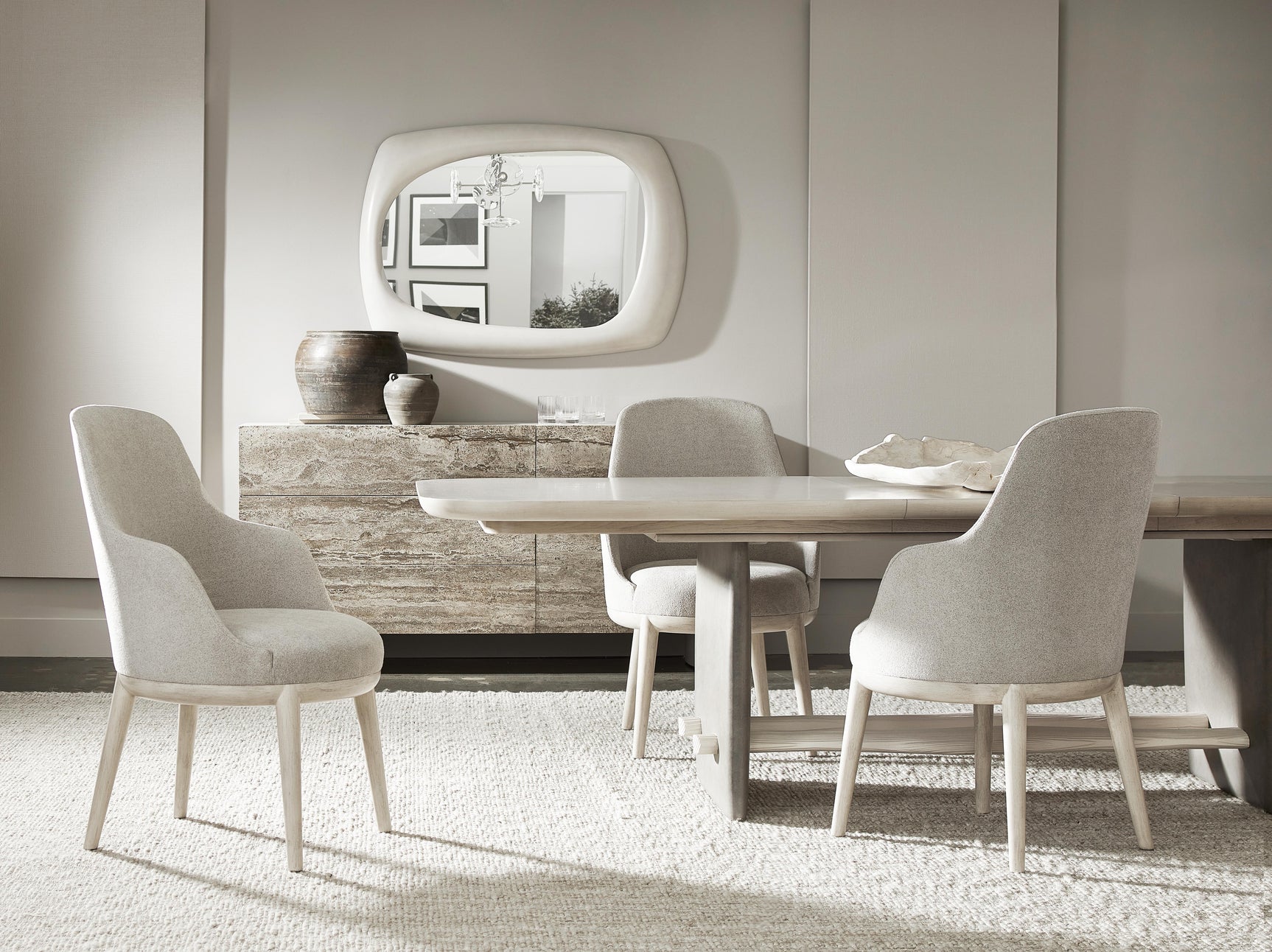 Sereno Lutra Faux Stone Dining Table
