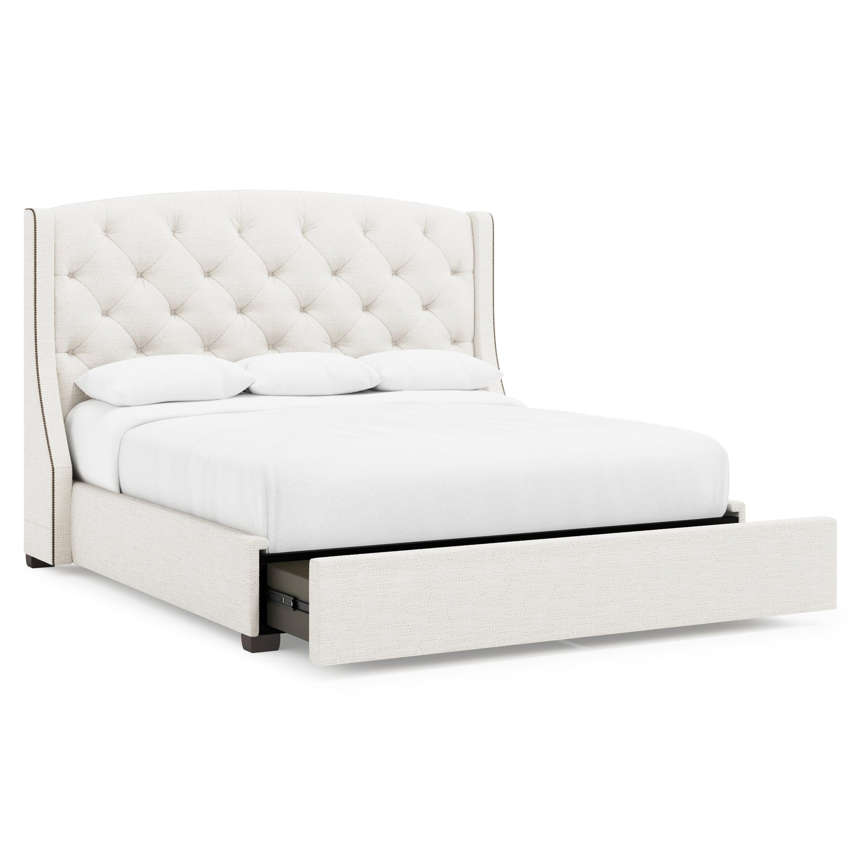 Jordan Espresso King Storage Shelter Bed (64" H)