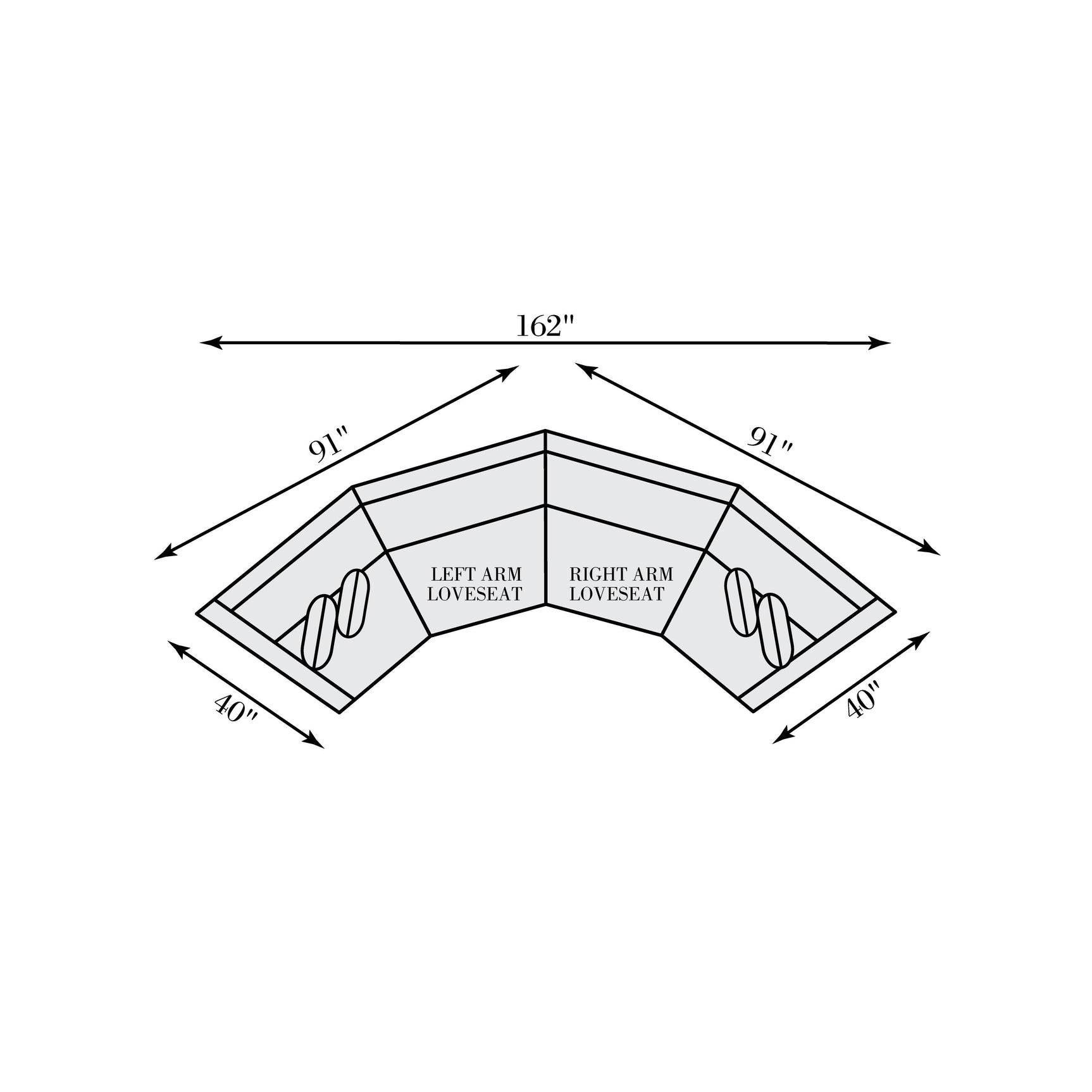 Soleil Brown Sectional